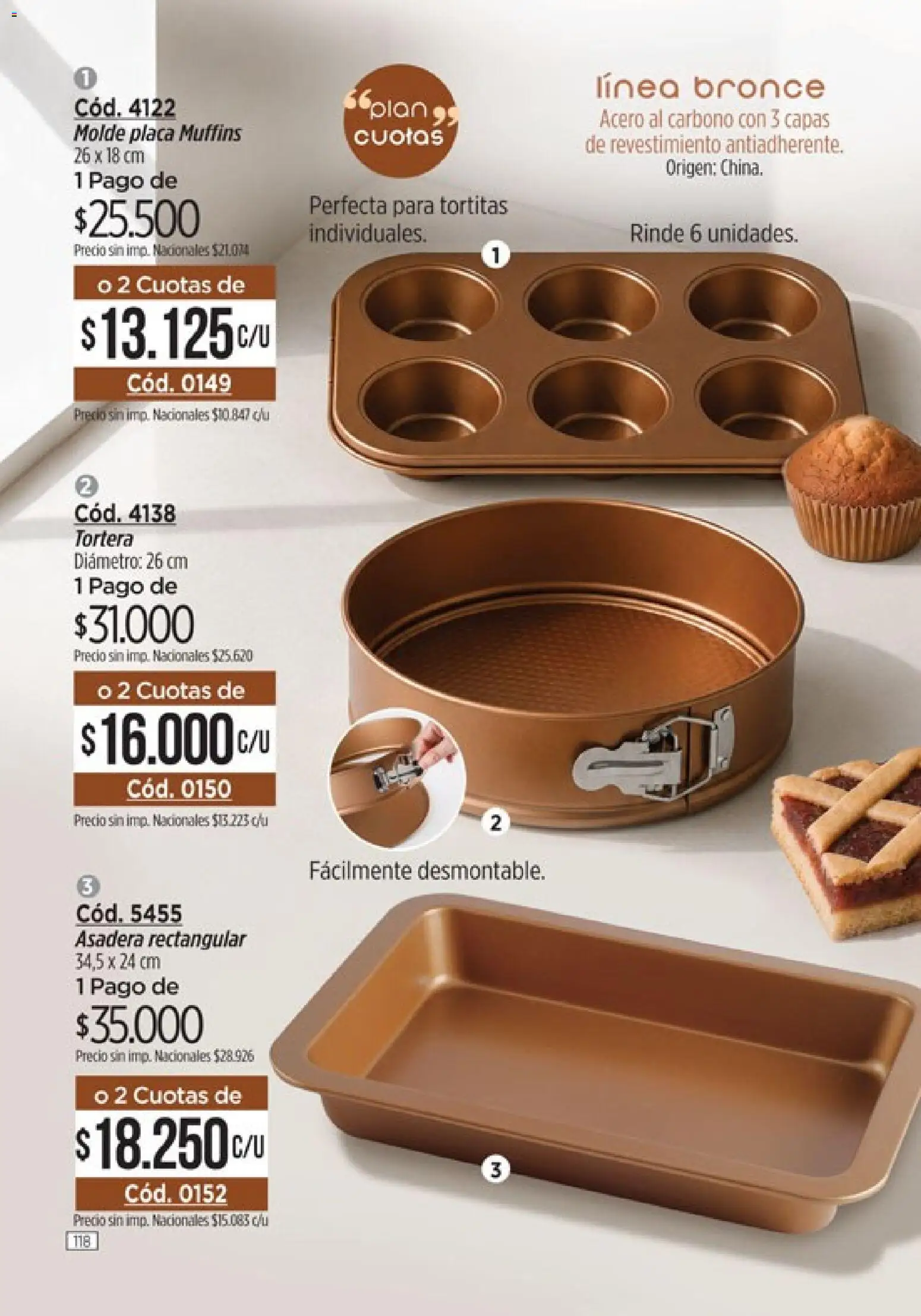 Vista previa del folleto de la tienda Amodil válido desde el 01/10/2026 - Muffins, Molde, Asadera