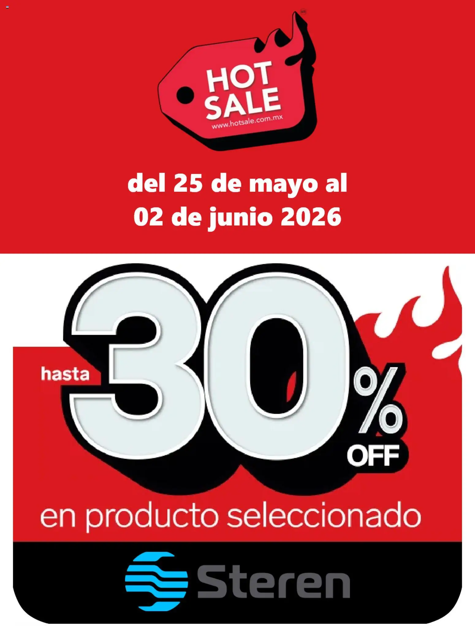Vista previa las ofertas de la tienda Steren - Steren Hot Sale desde el 25/05/2026 