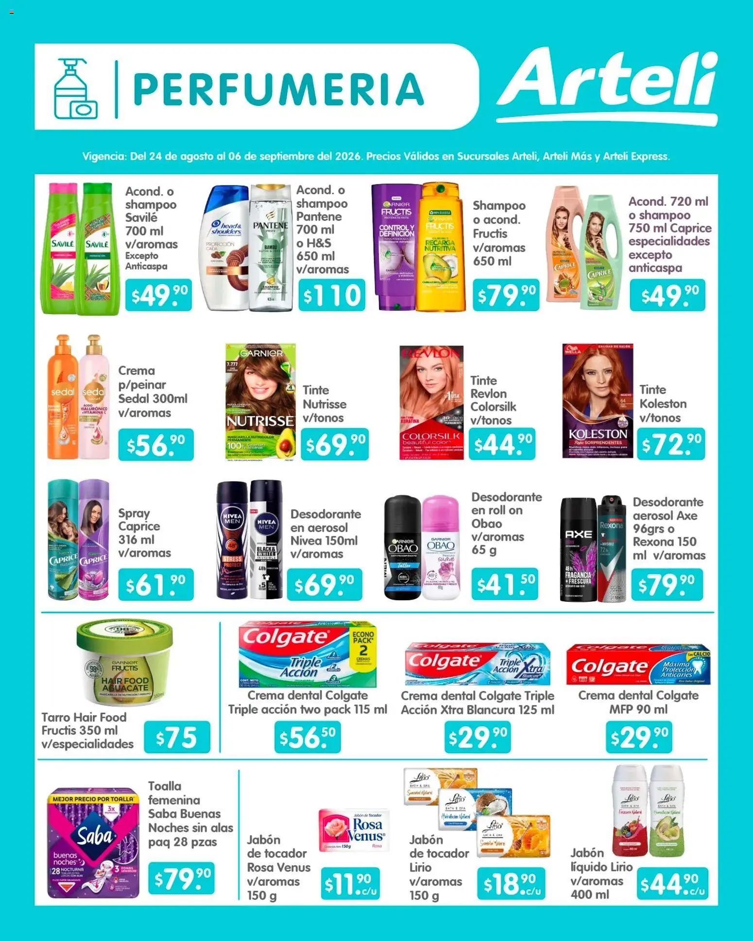 Vista previa las ofertas de la tienda Arteli - Arteli folleto Quincenal desde el 24/08/2026 