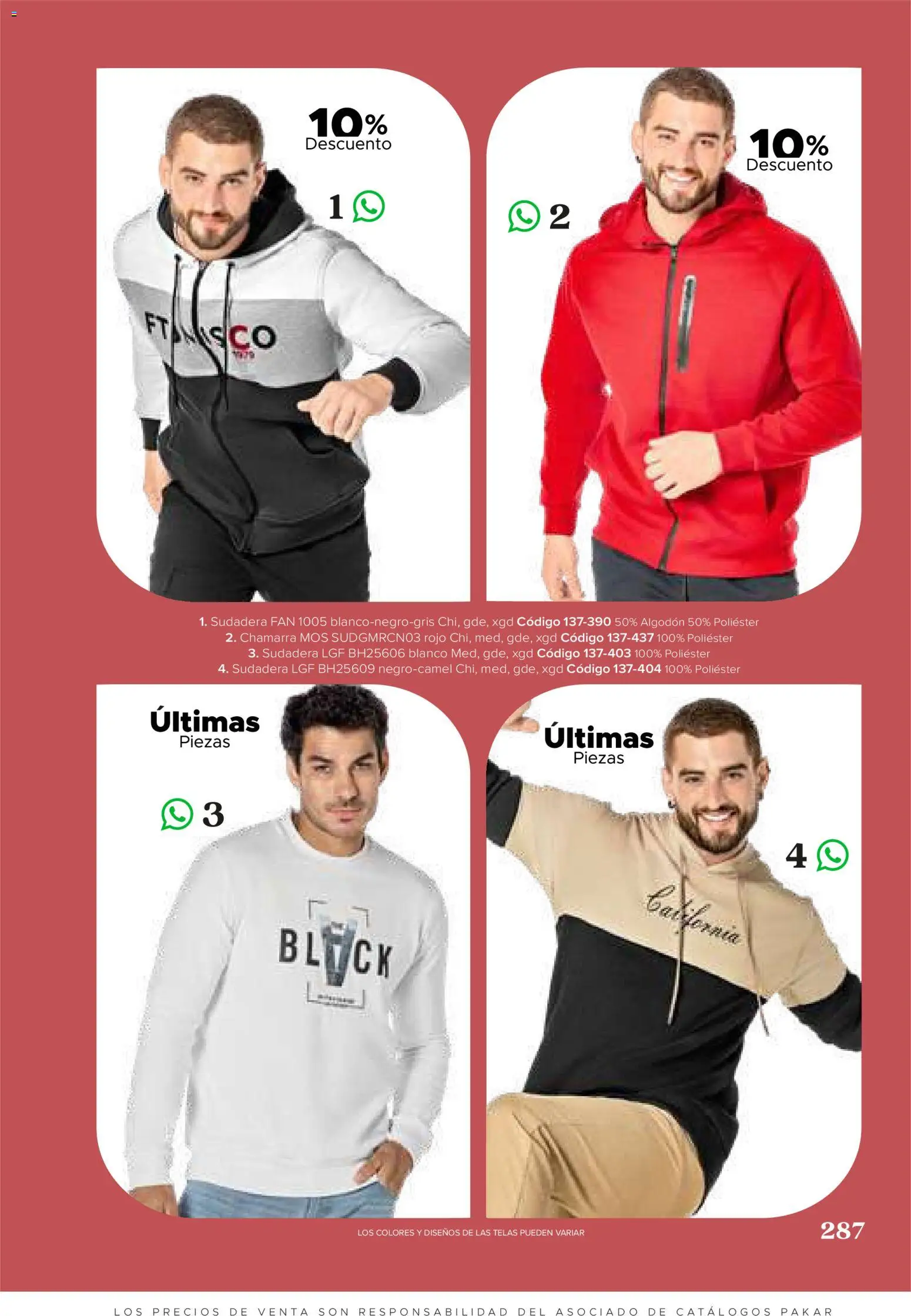 Vista previa las ofertas de la tienda SC Pakar - SC Pakar catálogo Ropa desde el 31/07/2026 