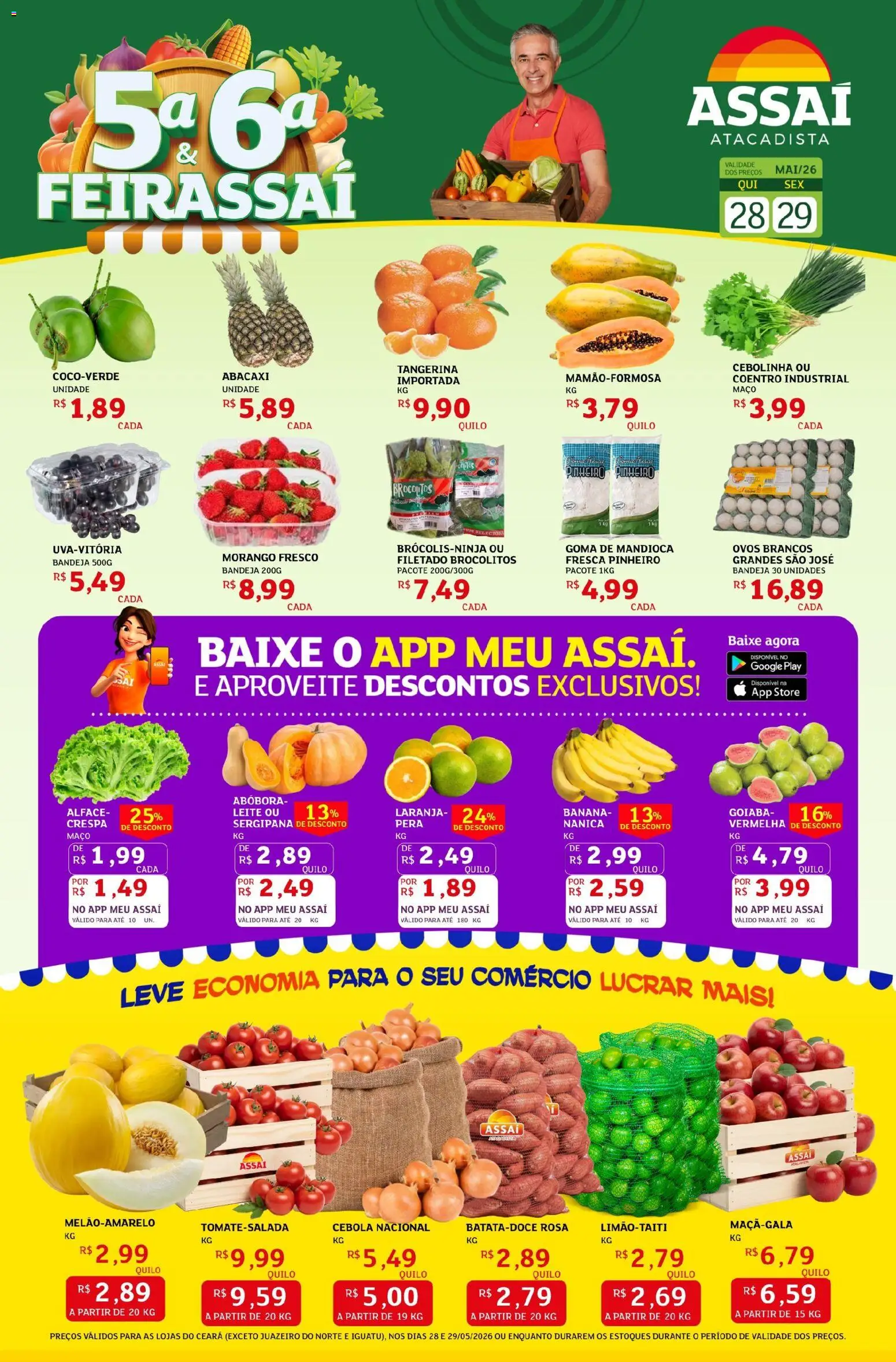 Pré-Visualização do folheto "Assaí Atacadista ofertas - CE" da loja Assaí Atacadista válido a partir de 28/05/2026