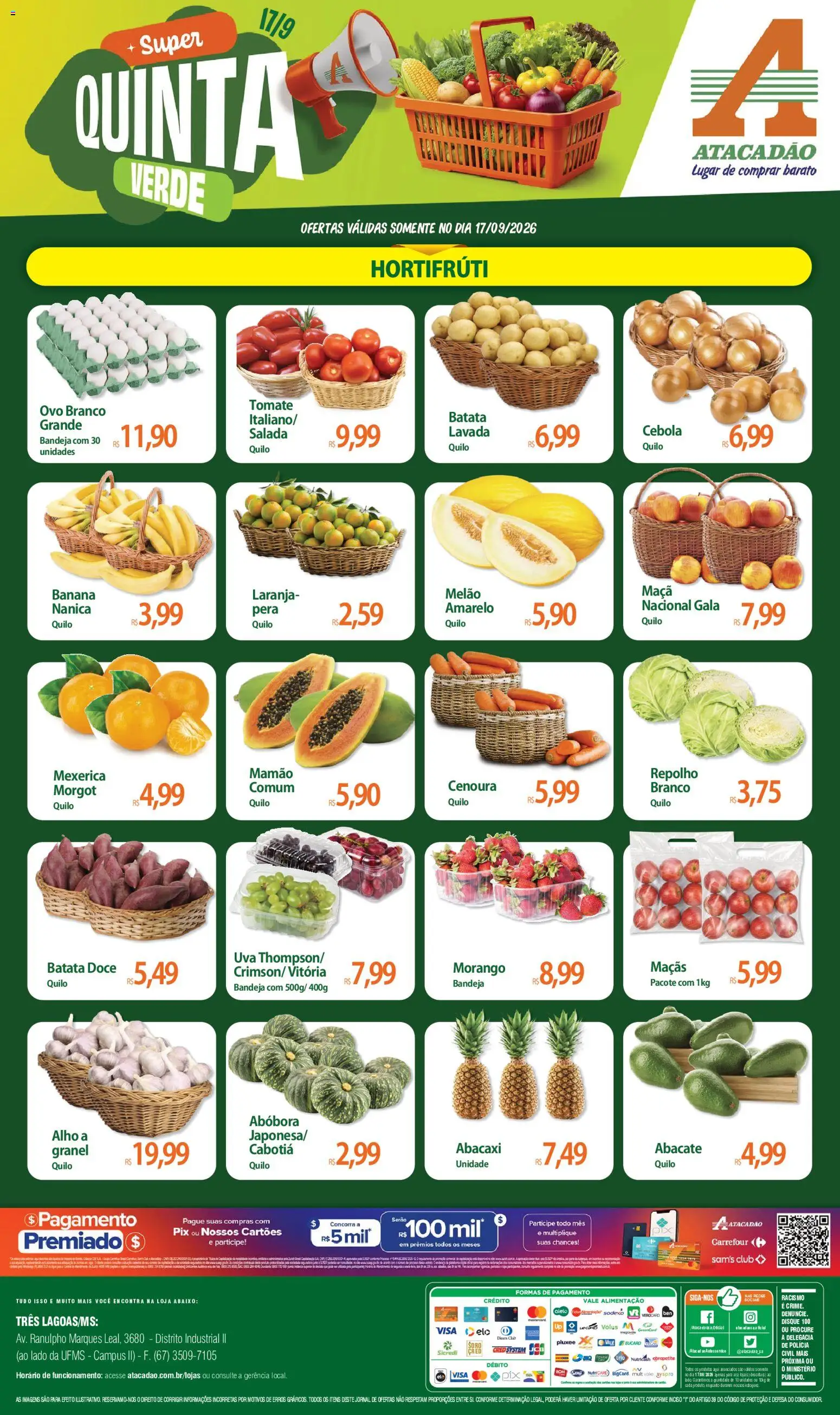 Pré-Visualização do folheto "Atacadão ofertas - MS" da loja Atacadão válido a partir de 17/09/2026