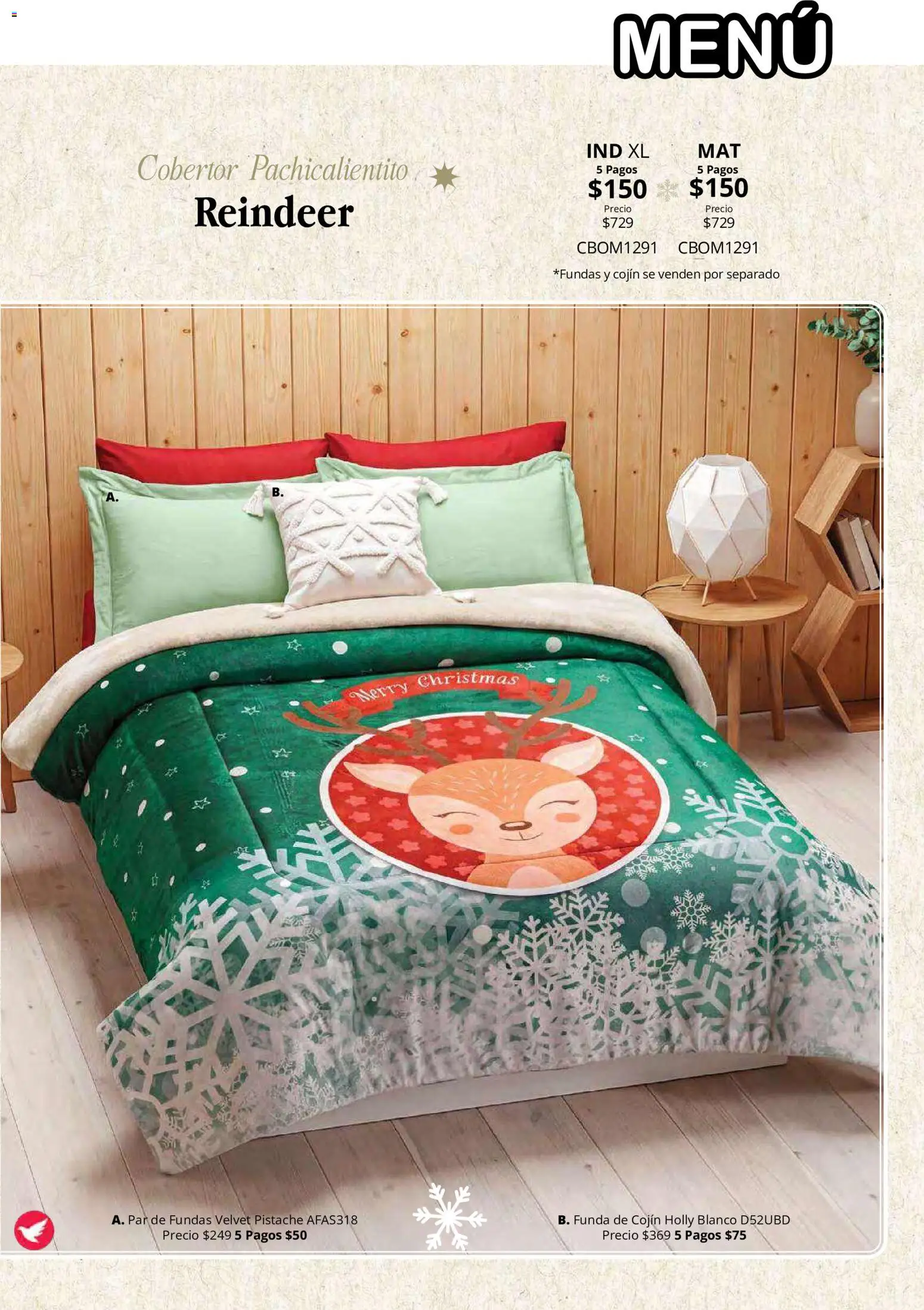 Vista previa las ofertas de la tienda Colchas Concord - Colchas Concord catálogo Colección Navideña desde el 01/08/2026 - Baño, Repelente