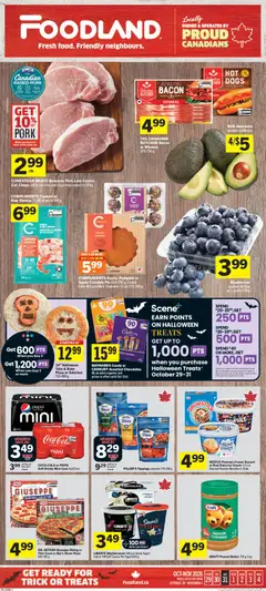 Un aperçu du dépliant Foodland weekly flyer / circulaire du magasin Foodland est valide à partir 29 oct. 2026