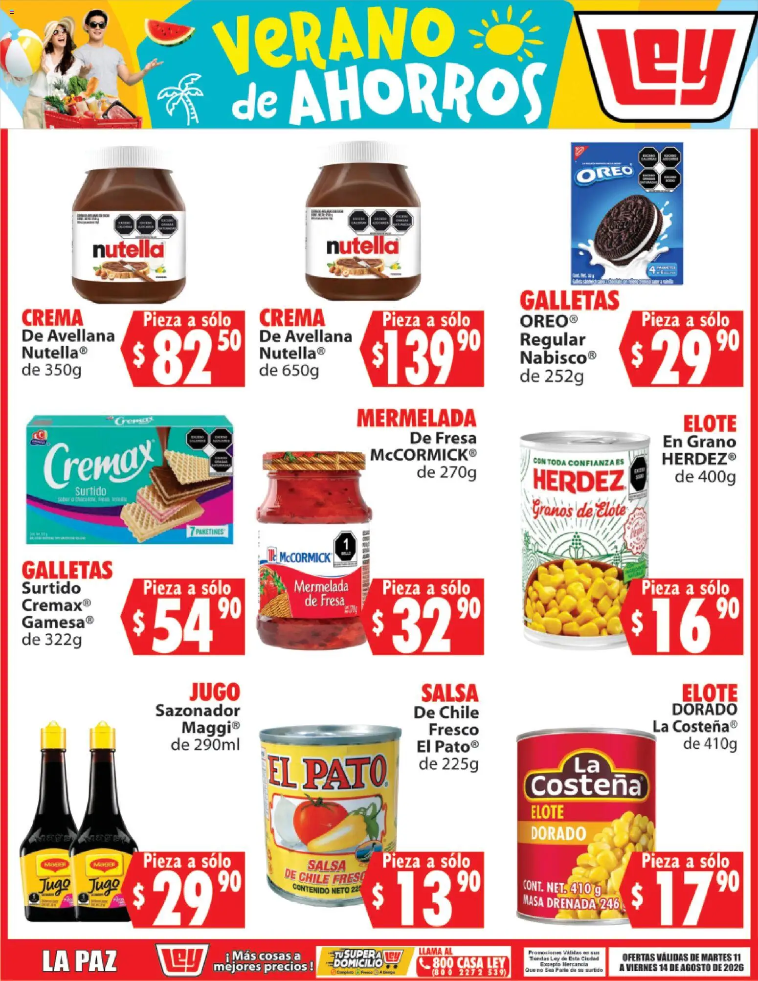 Vista previa las ofertas de la tienda Casa Ley - Casa Ley folleto Verano de ahorros desde el 11/08/2026 