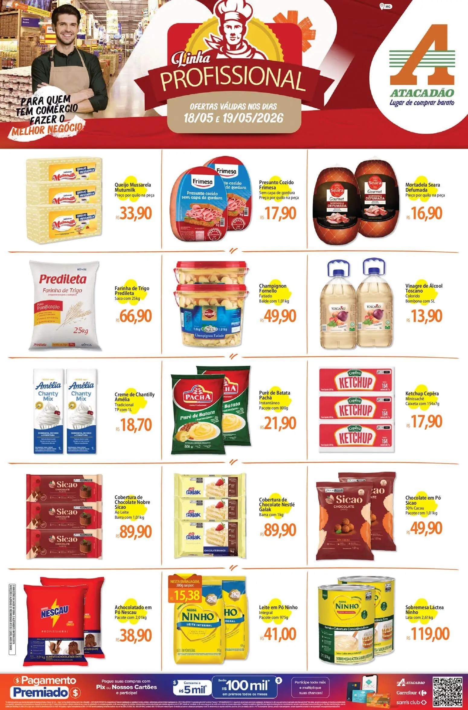 Pré-Visualização do folheto "Atacadão ofertas - MG" da loja Atacadão válido a partir de 18/05/2026
