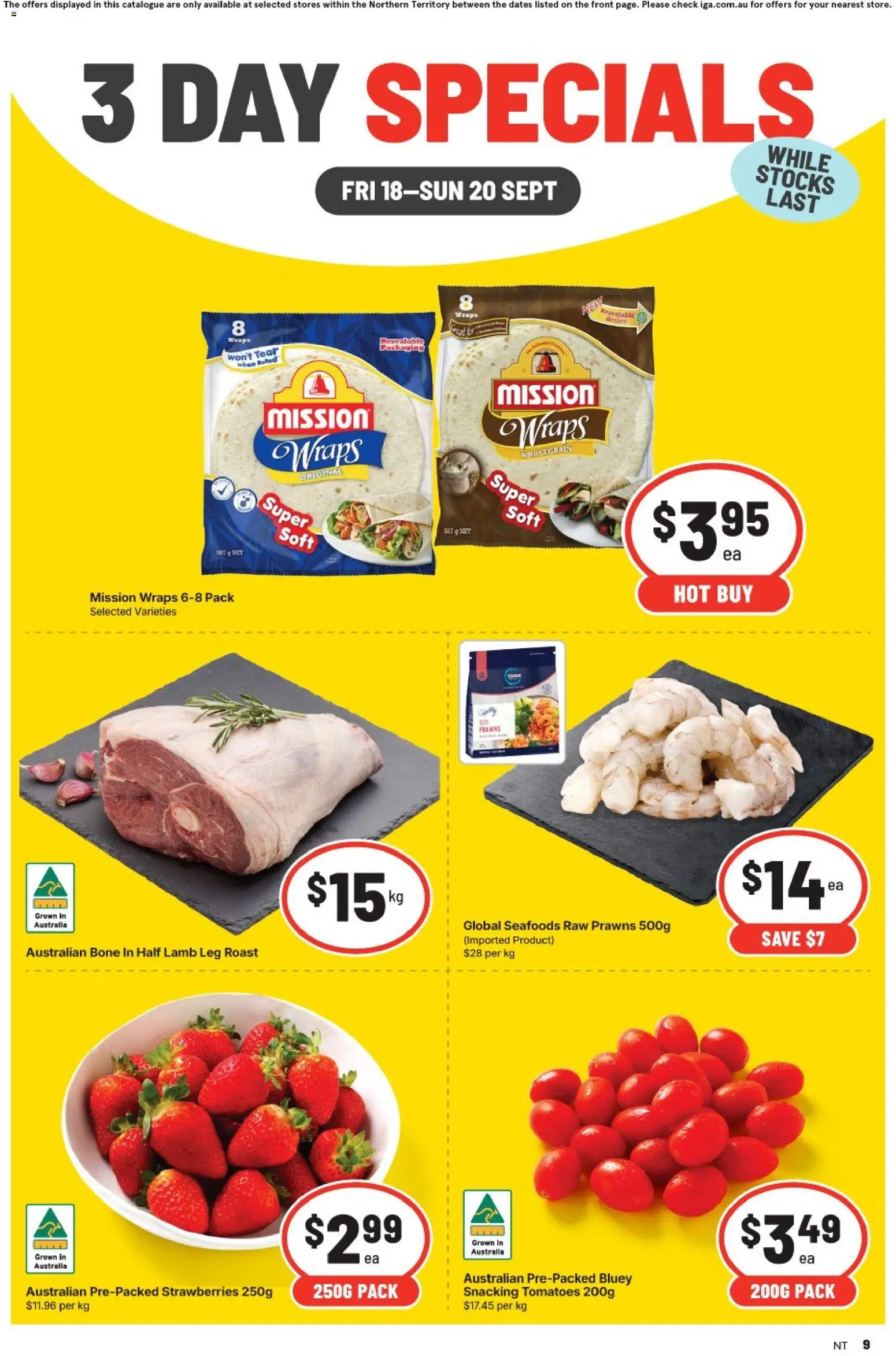 Preview of catalogue IGA catalogue Zuccoli from shop IGA valid 18/09/2026