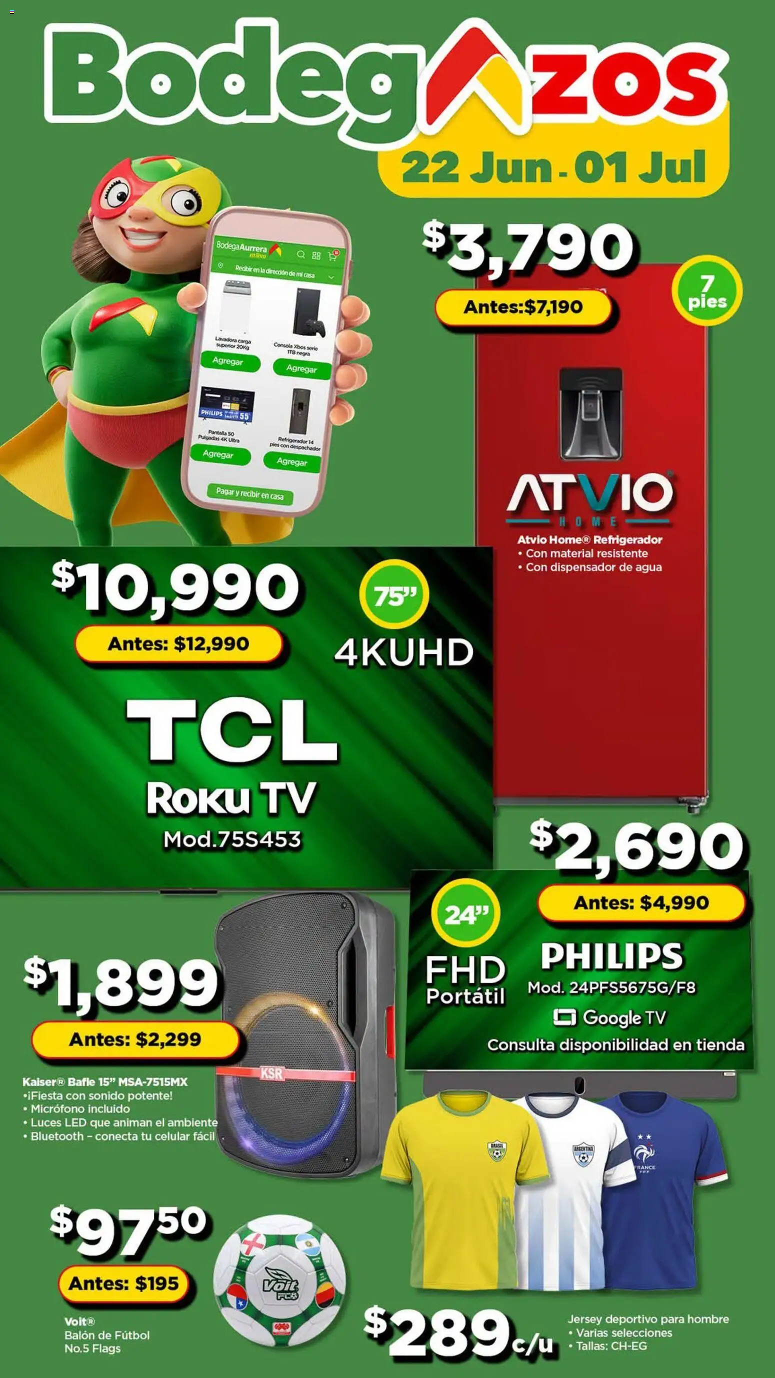Vista previa las ofertas de la tienda Bodega Aurrerá - Bodega Aurrerá folleto Bodegazos desde el 22/06/2026 