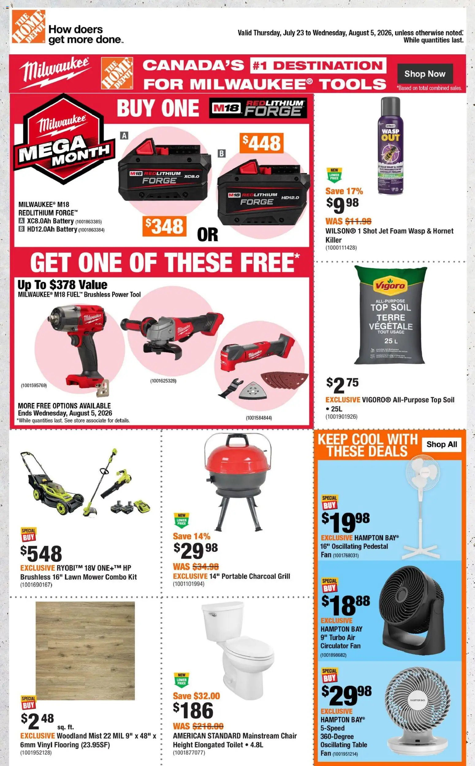 Preview of leaflet Home Depot weekly flyer / circulaire from shop Home Depot is valid from Jul 23, 2026