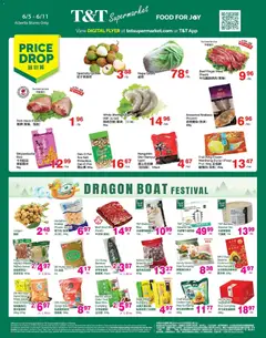 Un aperçu du dépliant T&T Supermarket weekly flyer - AB du magasin T&T Supermarket est valide à partir 5 juin 2026