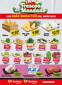 Vista previa las ofertas de la tienda Soriana - Soriana Frescos del Mandado Mercado: Saltillo y Torreón desde el 28/07/2026 