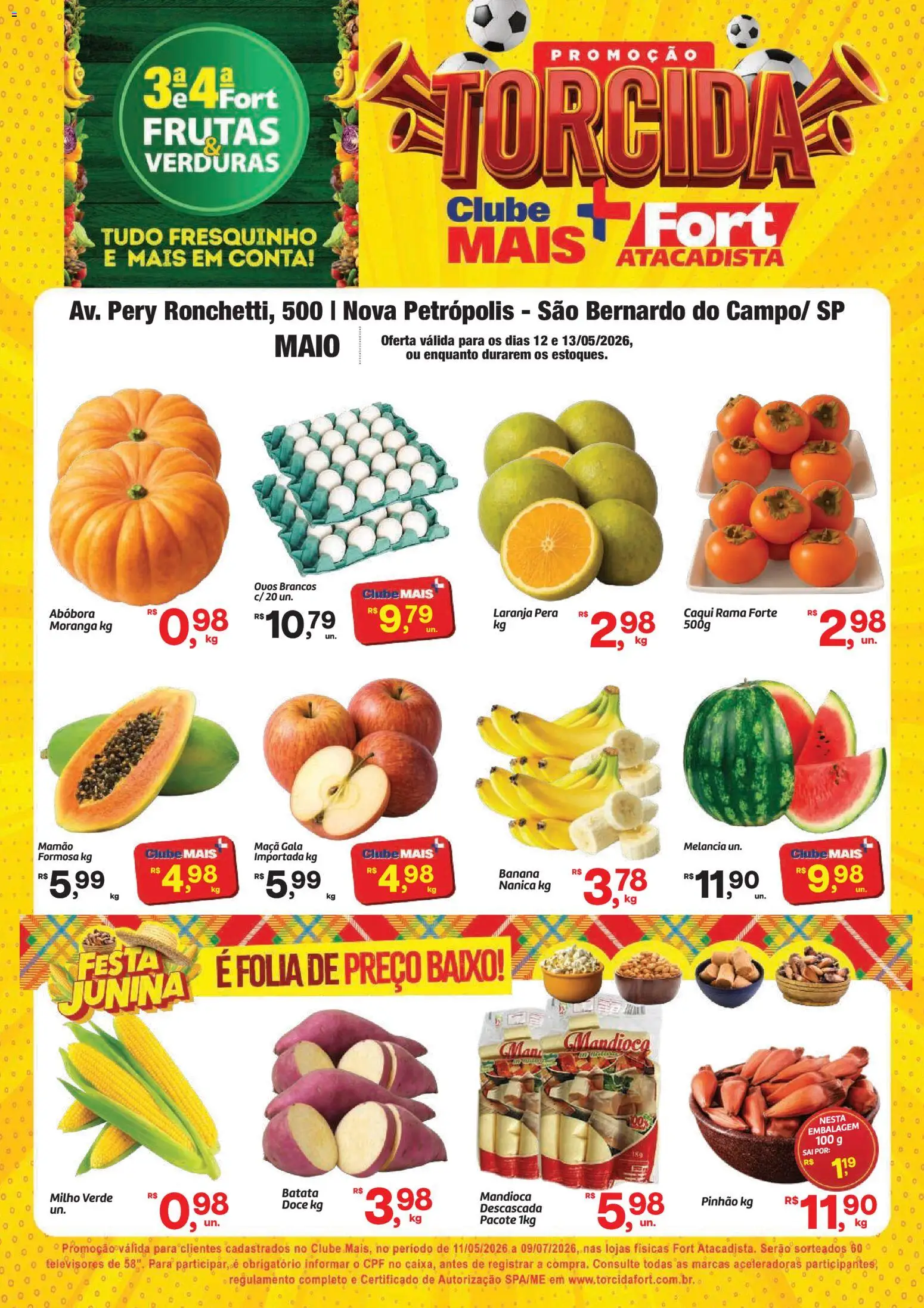 Pré-Visualização do folheto "Fort Atacadista ofertas Frutas, Verduras" da loja Fort Atacadista válido a partir de 12/05/2026