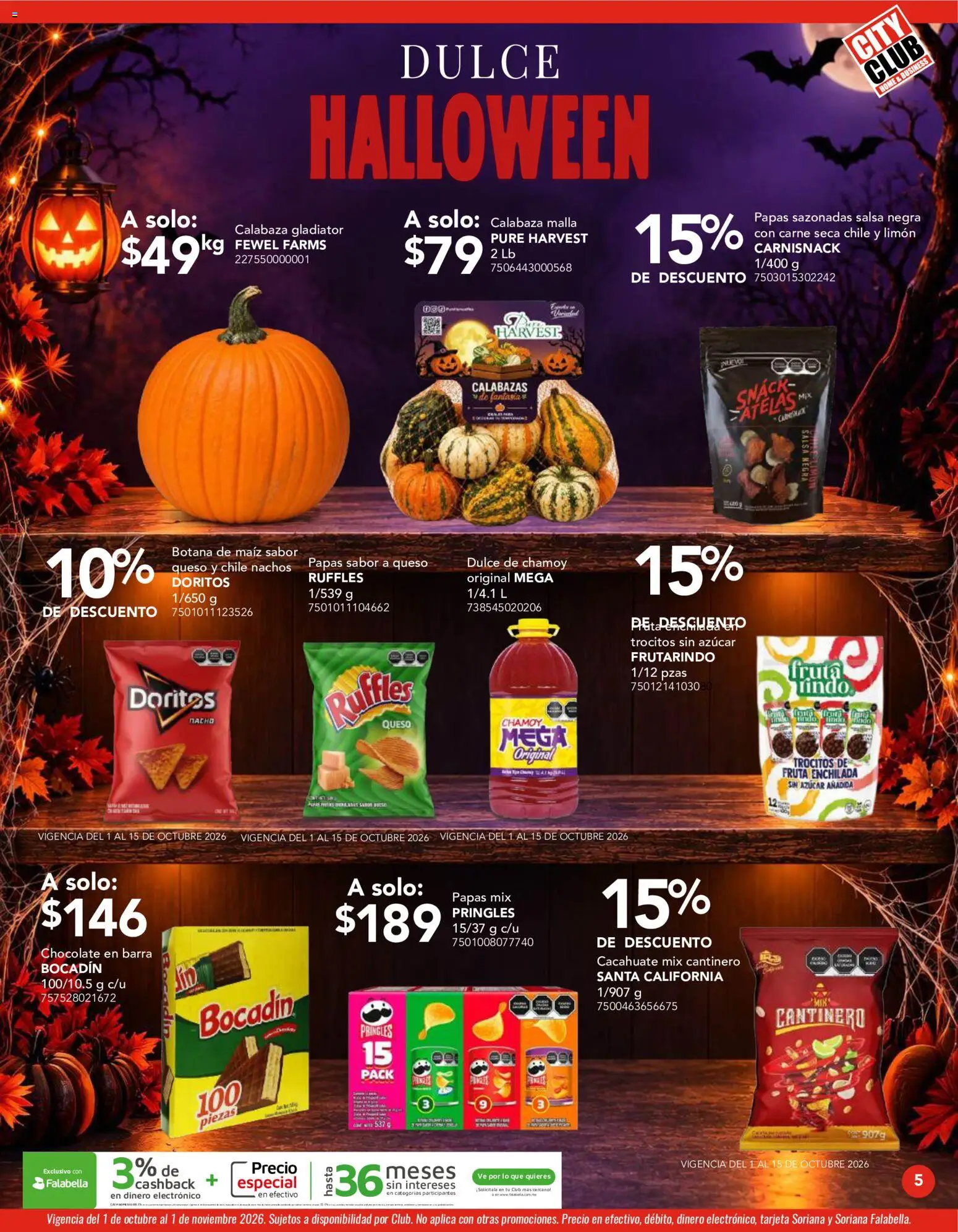 Vista previa las ofertas de la tienda City Club - City Club catálogo desde el 01/10/2026 - Dulce, Azúcar, Chile, Limón, Calabaza, Carne, Cacahuate, Malla