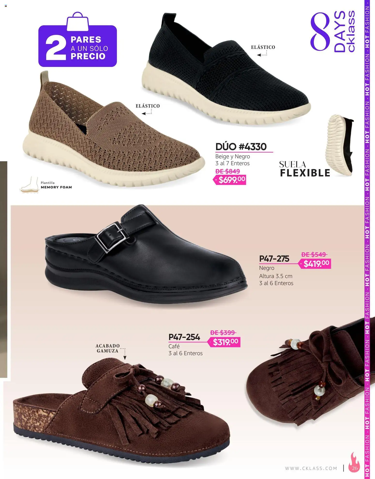 Vista previa las ofertas de la tienda Cklass - Cklass catálogo Hot Fashion Calzado desde el 03/08/2026 