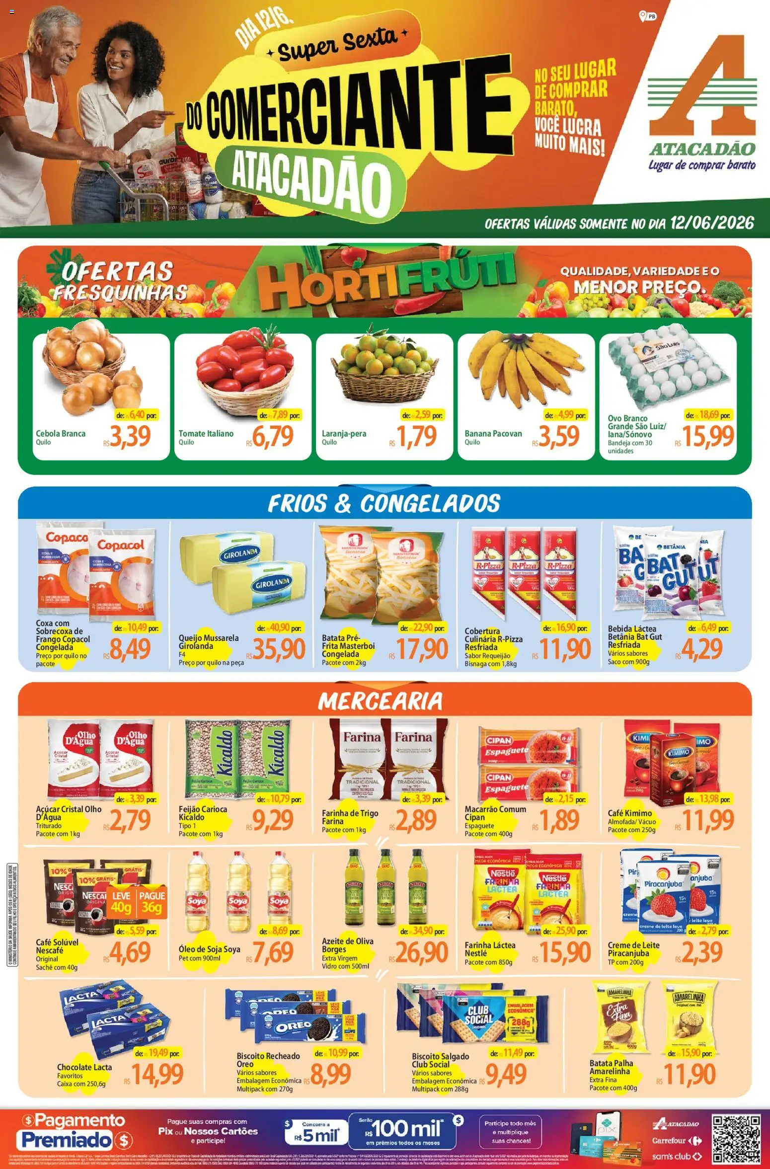 Pré-Visualização do folheto "Atacadão ofertas - PB" da loja Atacadão válido a partir de 12/06/2026