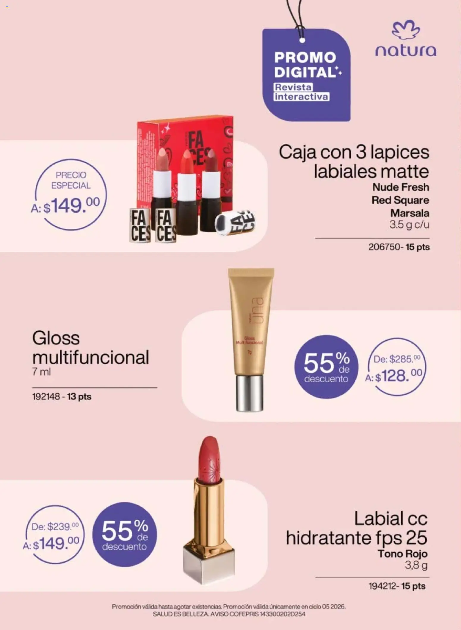 Vista previa las ofertas de la tienda Natura - Natura campaña 6 2026 desde el 02/04/2026 - Revista, Caja