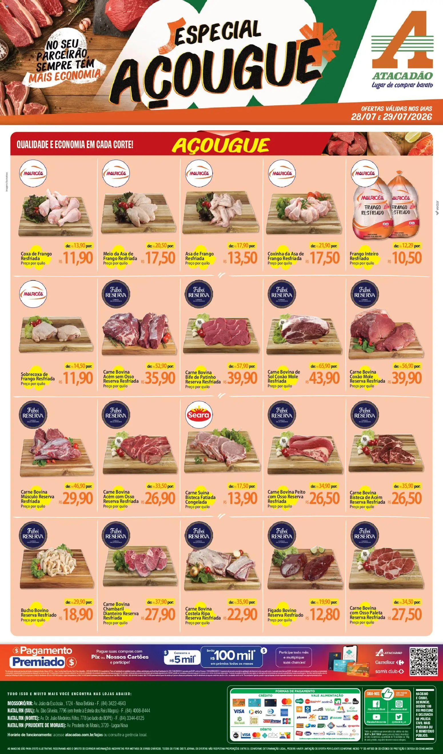 Pré-Visualização do folheto "Atacadão ofertas - RN" da loja Atacadão válido a partir de 28/07/2026
