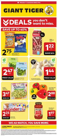 Un aperçu du dépliant Giant Tiger weekly flyer du magasin Giant Tiger est valide à partir 28 oct. 2026