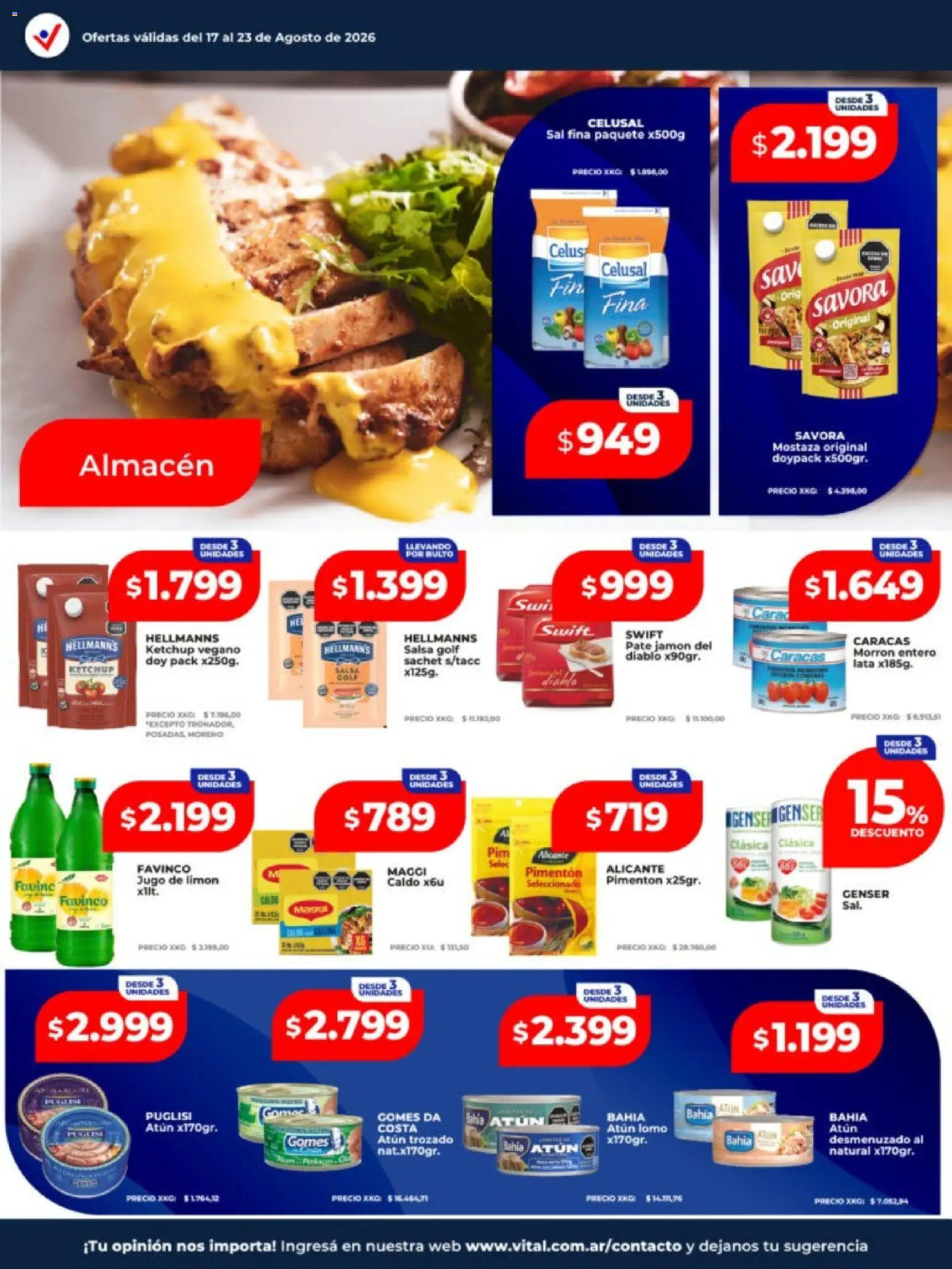 Vista previa del folleto de la tienda Vital válido desde el 17/08/2026 