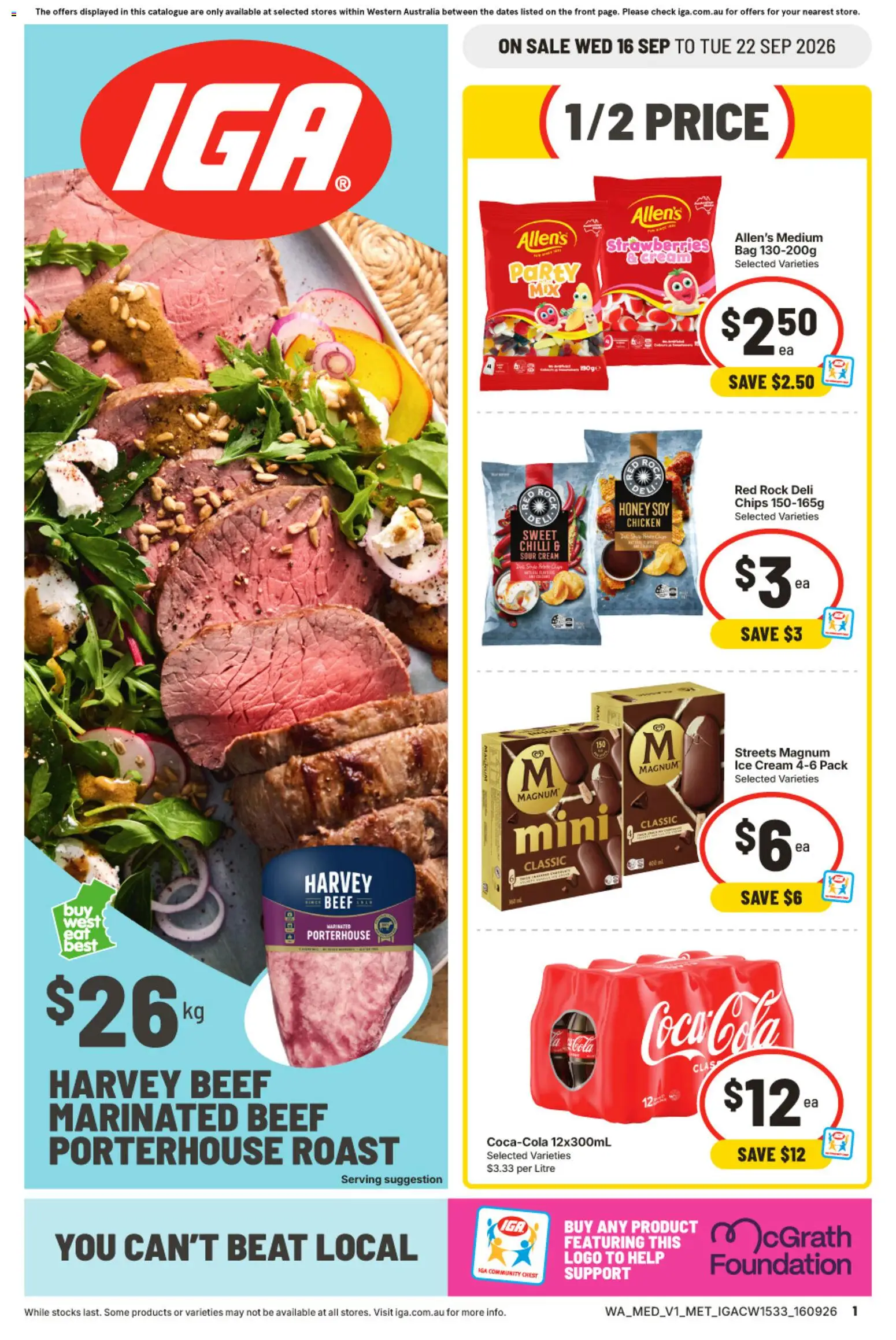 Preview of catalogue IGA catalogue from shop IGA valid 16/09/2026
