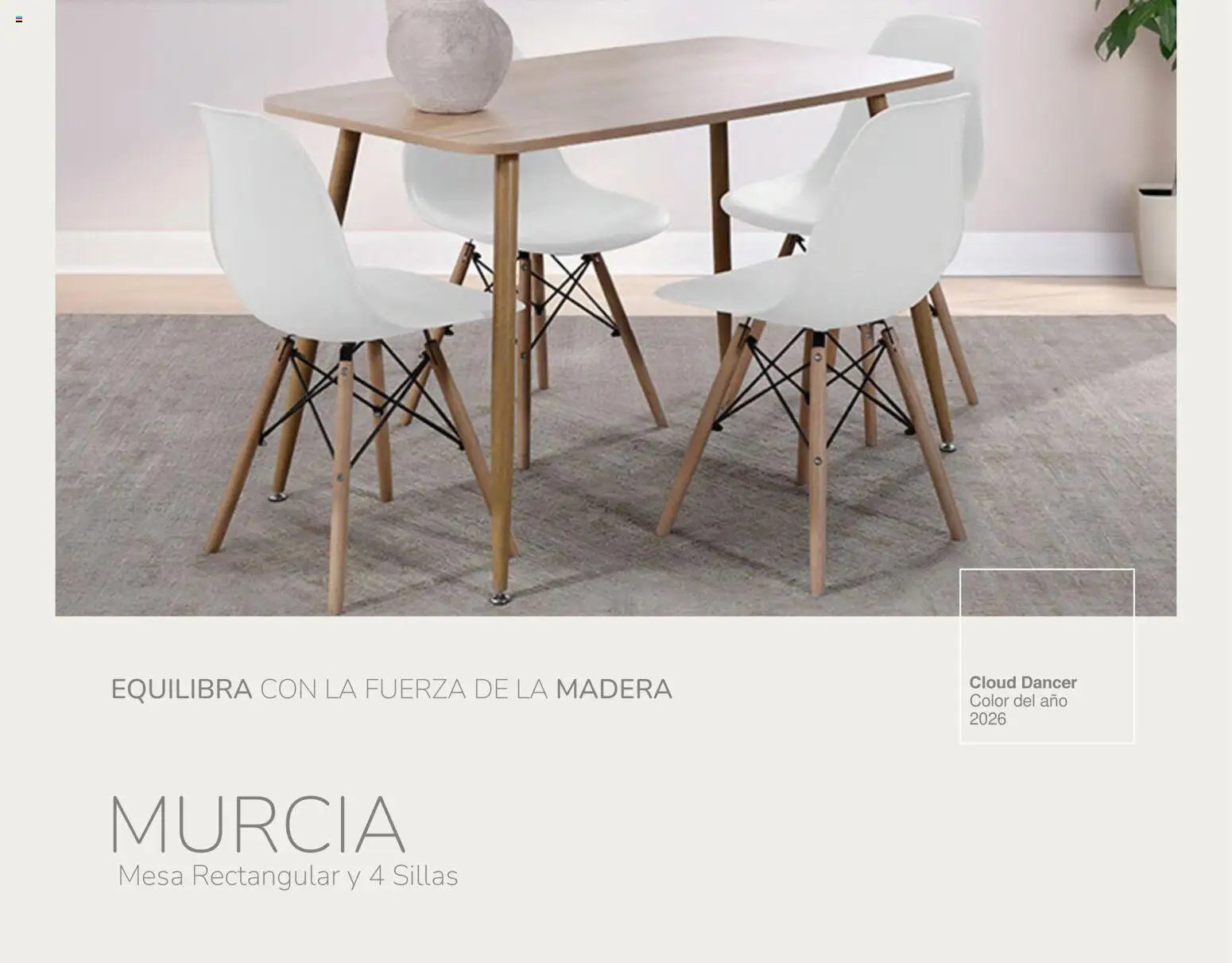 Vista previa las ofertas de la tienda Muebles Dico - Catálogo Cloud Dancer Color del año 2026 desde el 30/01/2026 