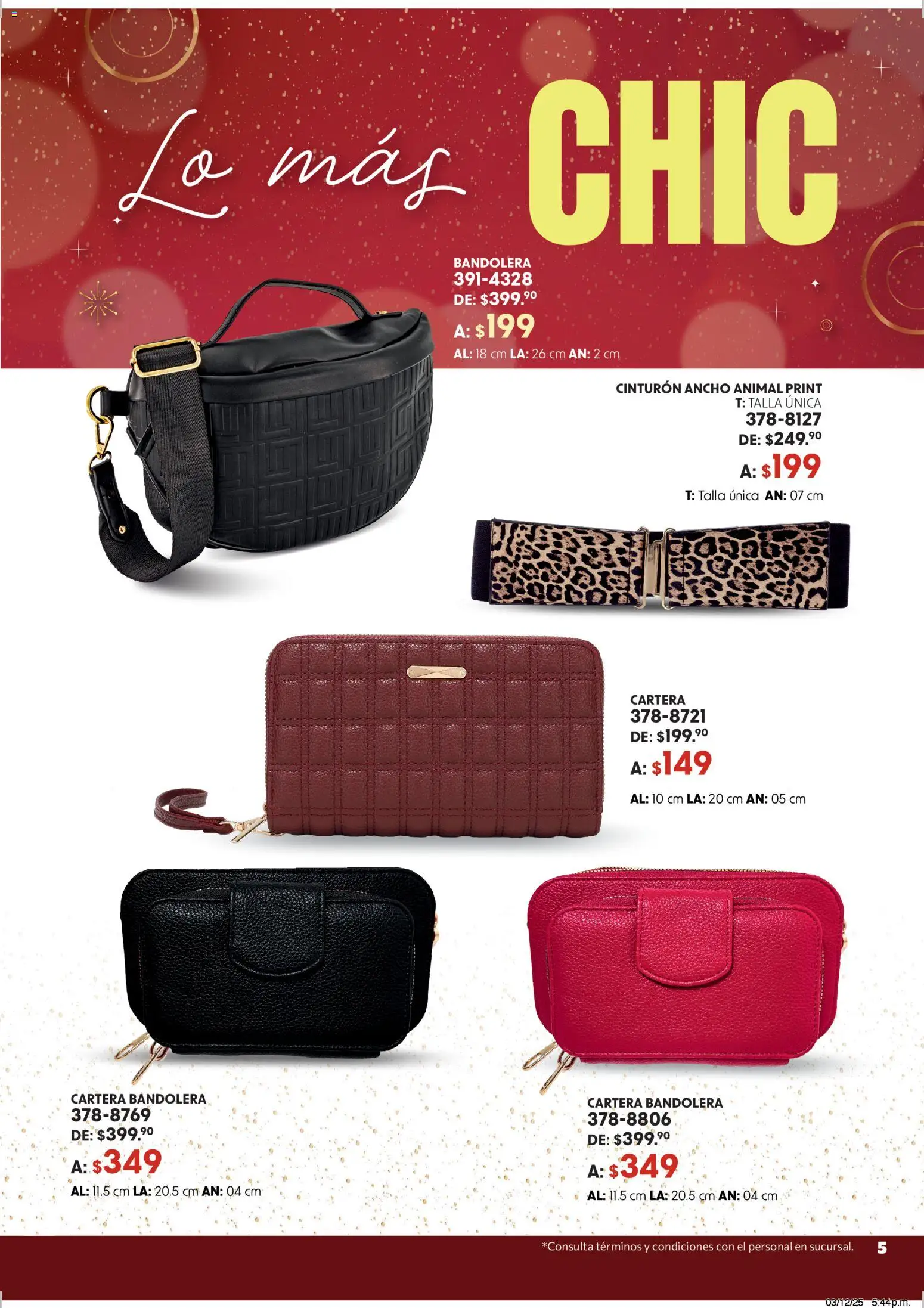Vista previa las ofertas de la tienda Andrea - Catálogo Accesorízate esta Navidad desde el 07/12/2025 - Cinturón