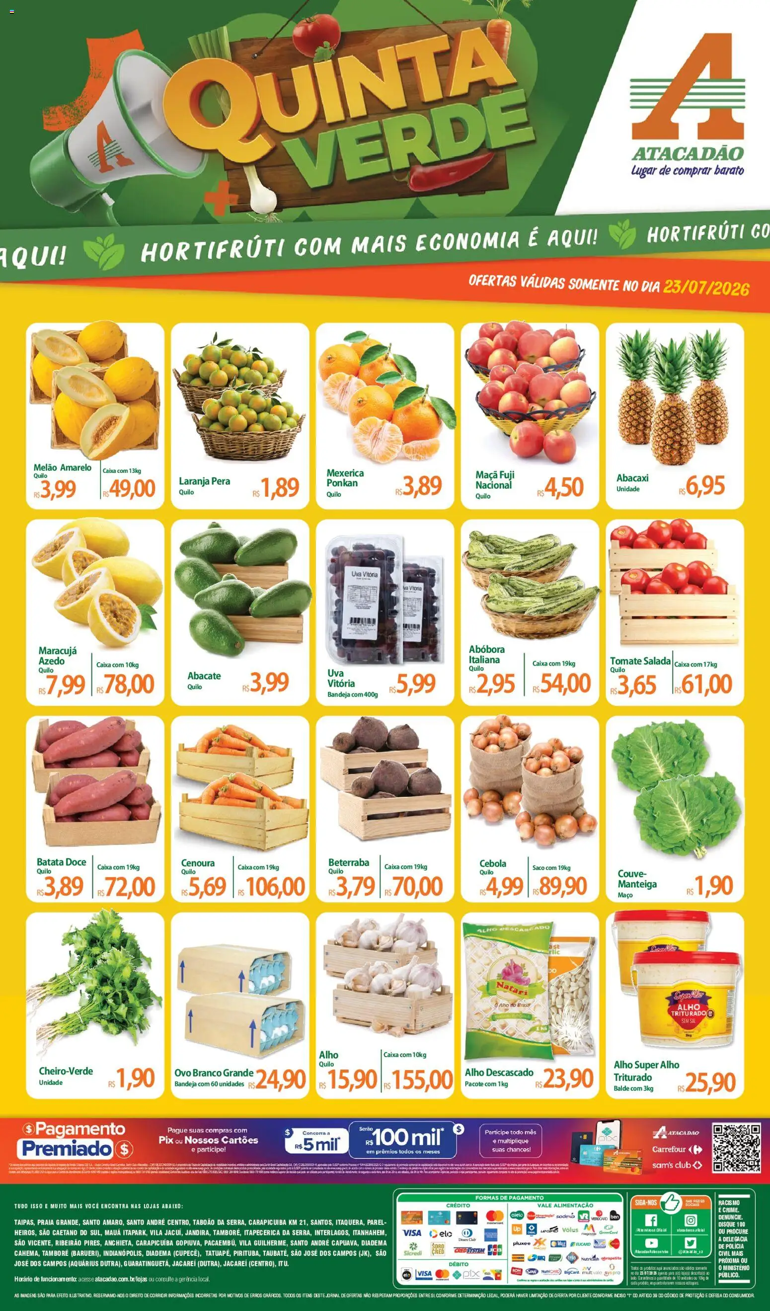 Pré-Visualização do folheto "Atacadão ofertas - SP" da loja Atacadão válido a partir de 23/07/2026