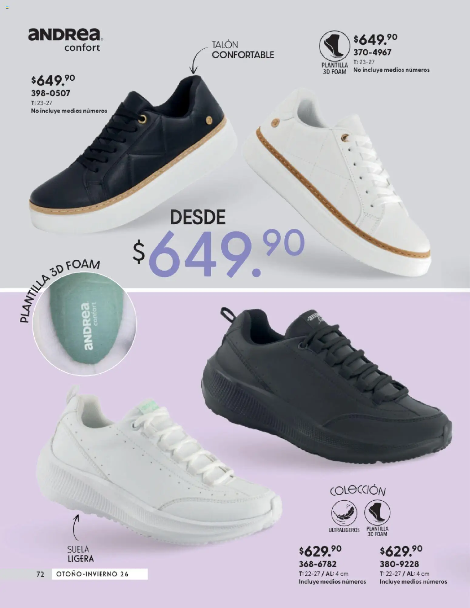 Vista previa las ofertas de la tienda Andrea - Andrea catálogo Calzado Confort desde el 23/08/2026 