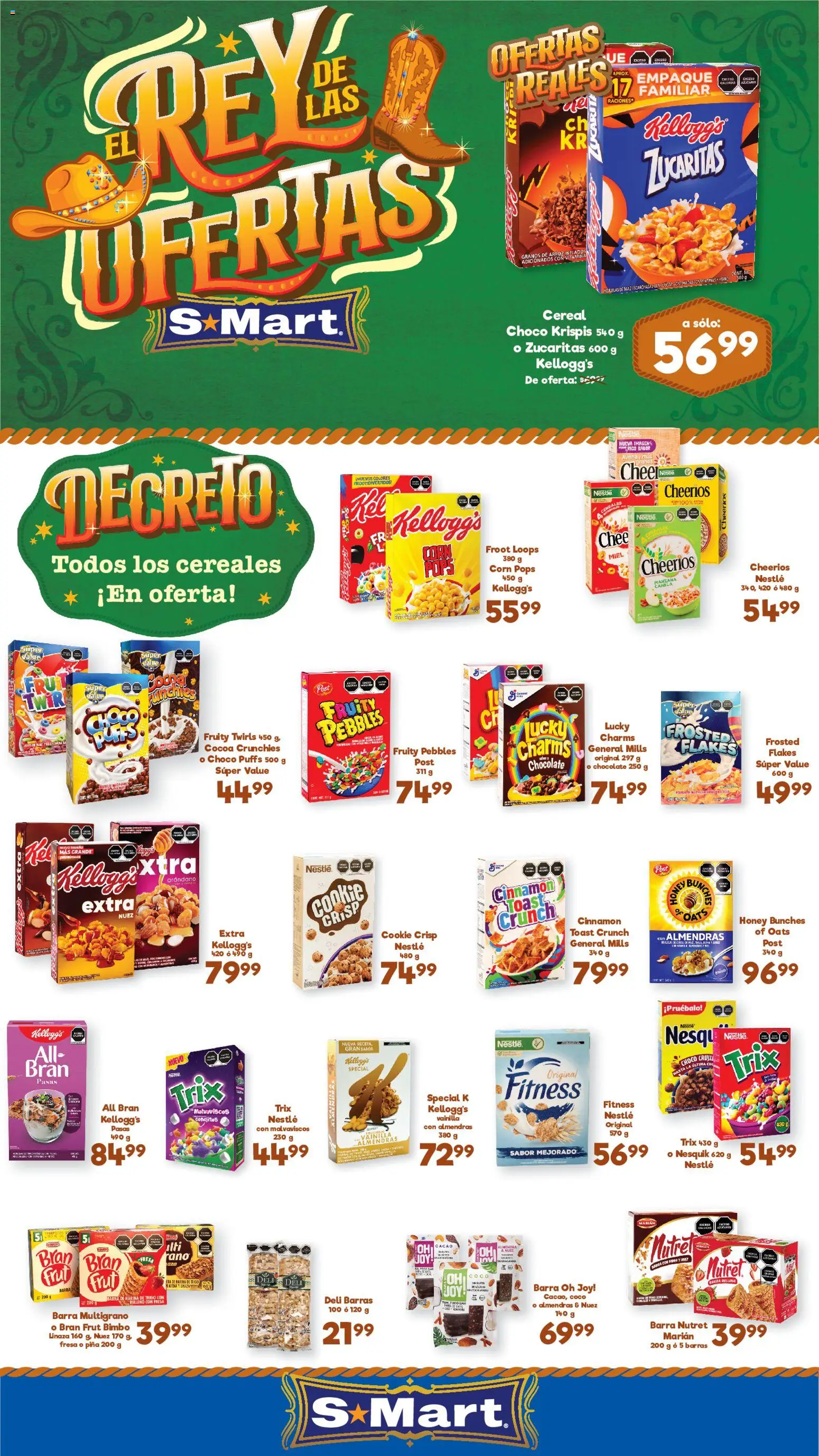 Vista previa las ofertas de la tienda S-Mart - S-Mart folleto Ofertas de feria Reynosa desde el 21/07/2026 - Chocolate, Manzana, Coco, Piña, Harina, Miel, Almendras, Pasas