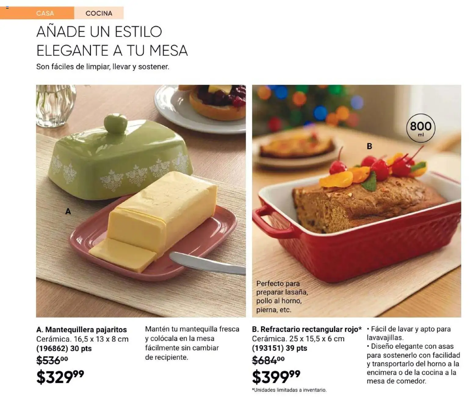 Vista previa las ofertas de la tienda AVON - Casa & Estilo 4 2026 desde el 20/02/2026 - Pollo, Cocina, Mantequilla, Mesa, Horno