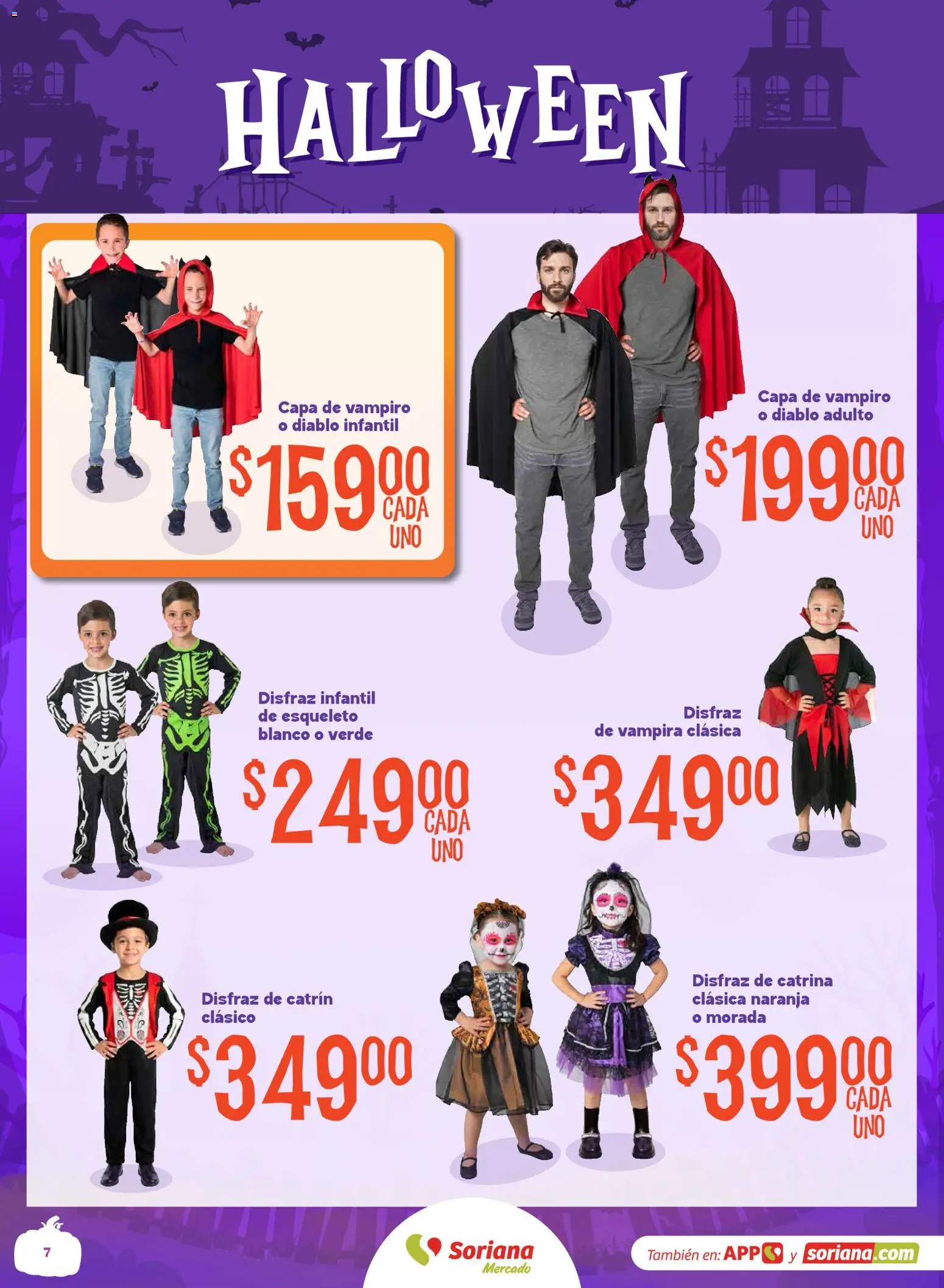 Vista previa las ofertas de la tienda Soriana - Soriana Halloween y Día de muertos Mercado Nacional desde el 08/09/2026 