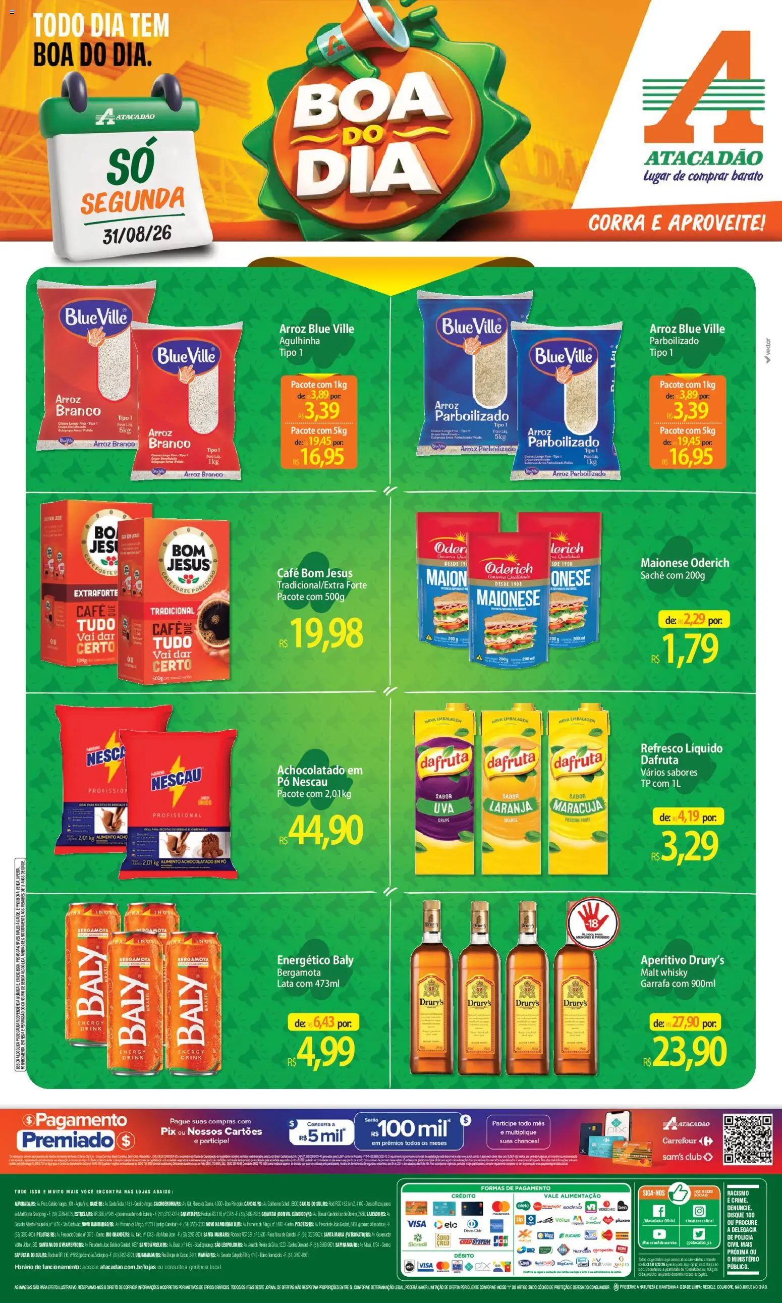 Pré-Visualização do folheto "Atacadão ofertas - RS" da loja Atacadão válido a partir de 31/08/2026