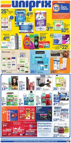 Preview of leaflet Uniprix weekly flyer / circulaire from shop Uniprix is valid from Jul 30, 2026