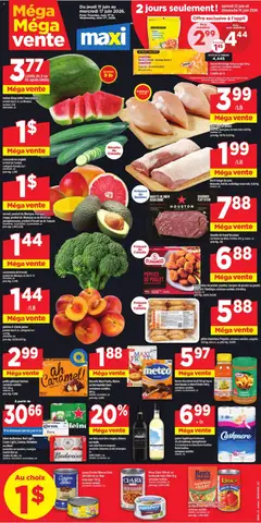 Preview of leaflet Maxi weekly flyer / circulaire from shop Maxi is valid from Jun 11, 2026
