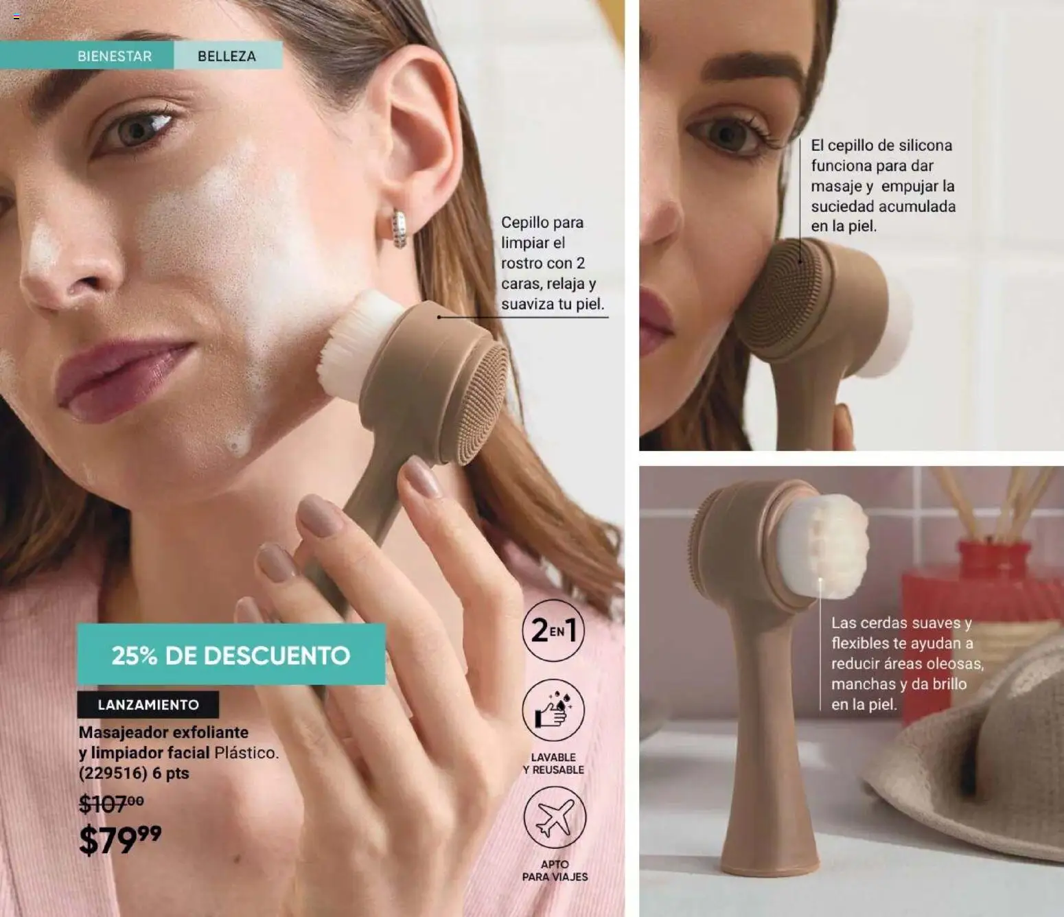 Vista previa las ofertas de la tienda AVON - Casa & Estilo 4 2026 desde el 20/02/2026 - Té, Cepillo, Limpiador facial, Exfoliante, Brillo, Limpiador