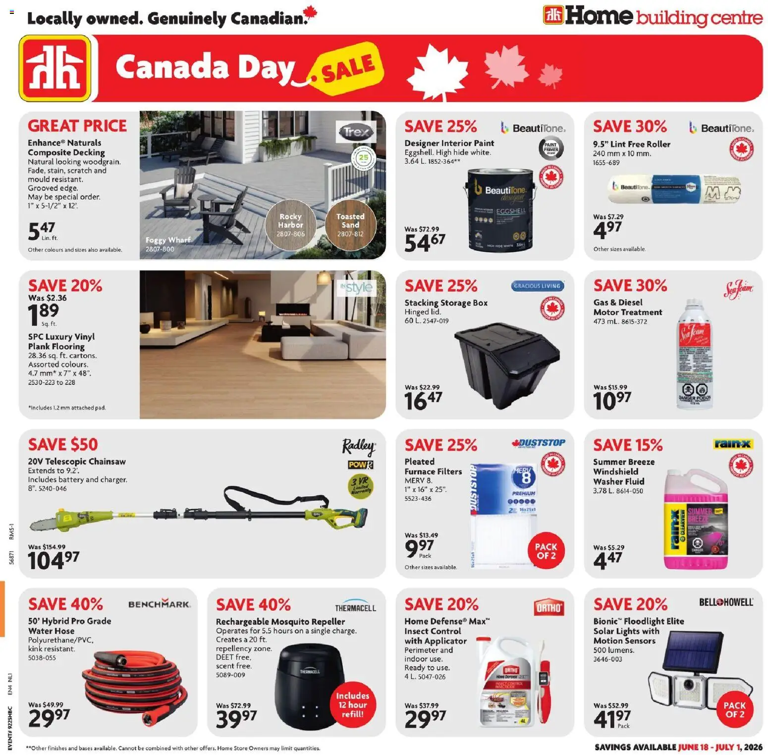 Preview of leaflet Home Hardware flyer - NL from shop Home Hardware is valid from Jun 18, 2026