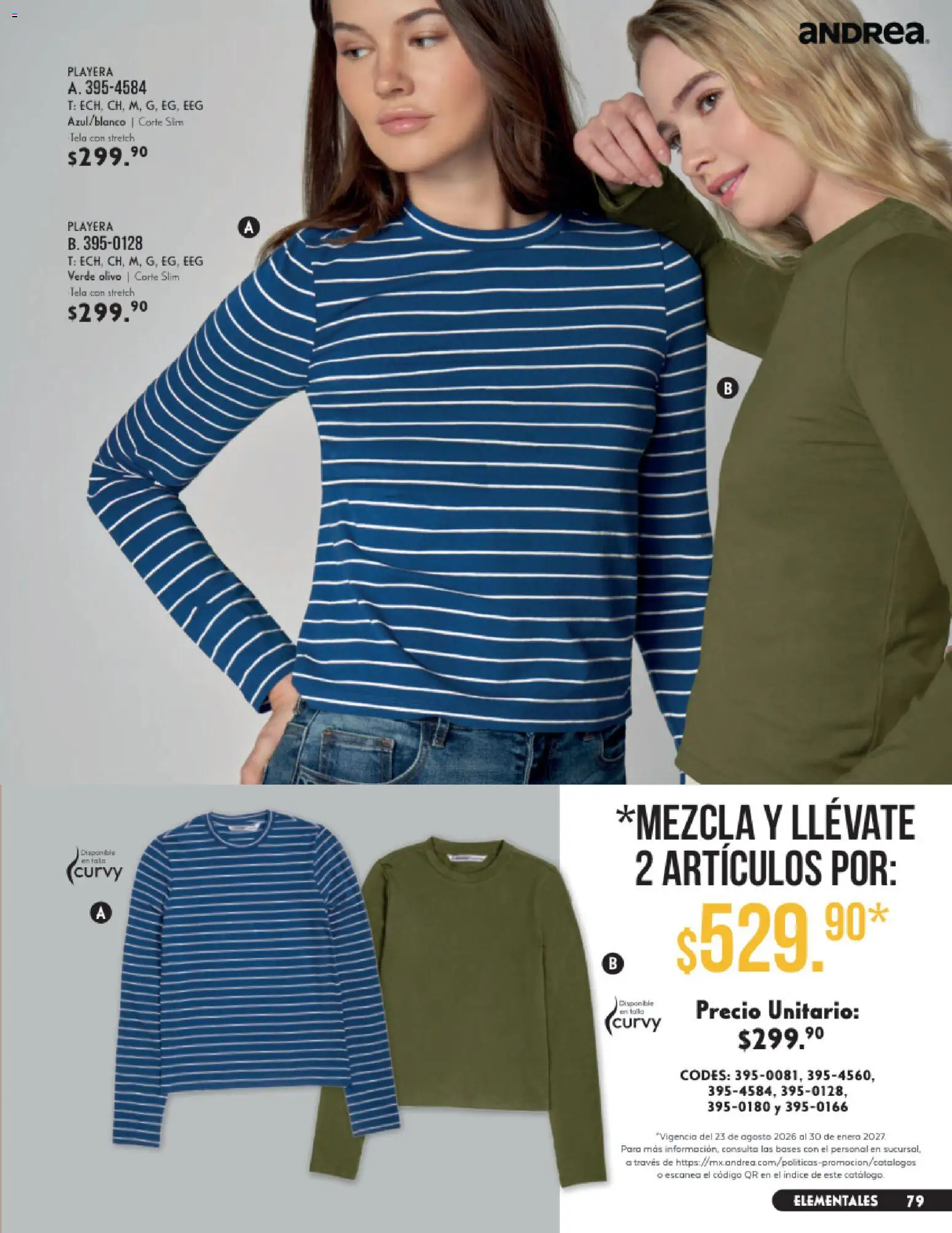 Vista previa las ofertas de la tienda Andrea - Andrea catálogo Vestir desde el 23/08/2026 