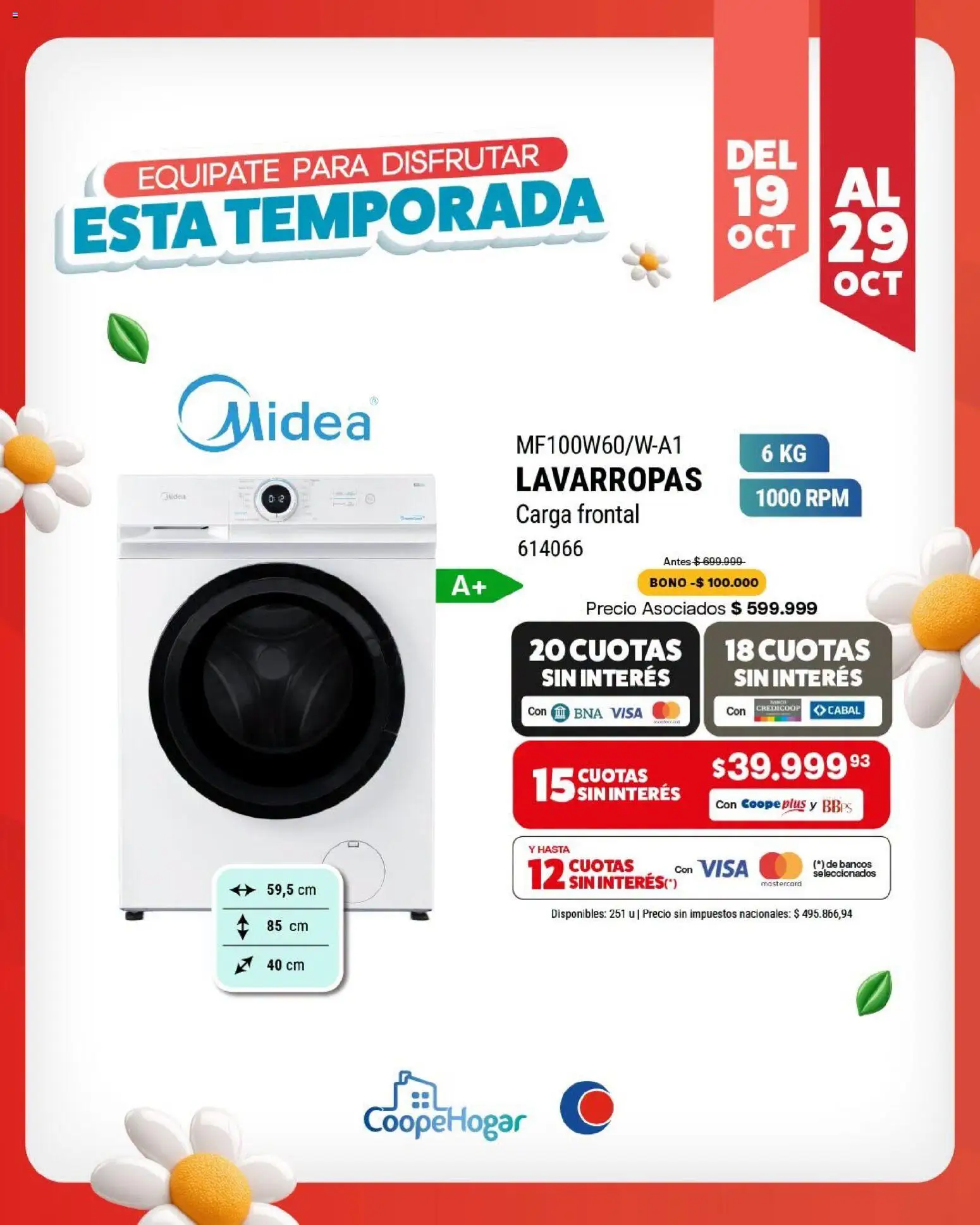Vista previa del folleto de la tienda Cooperativa Obrera válido desde el 19/10/2026 