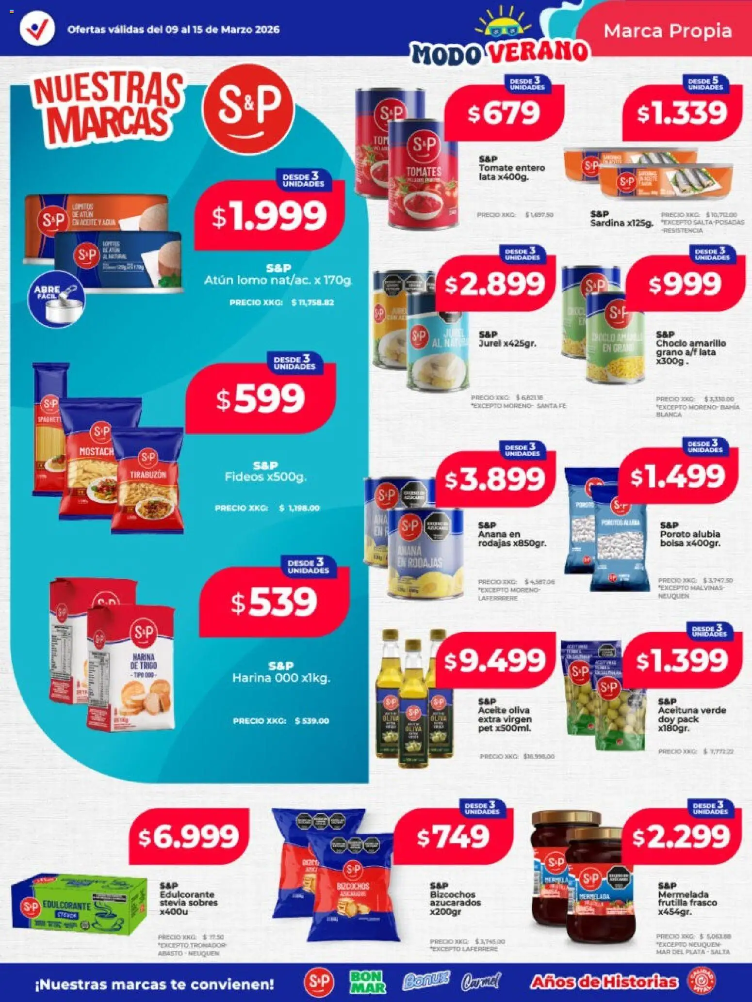 Vista previa del folleto de la tienda Vital válido desde el 09/03/2026 - Tomate, Tomates, Frutilla, Harina, Atún, Oliva, Edulcorante, Mermelada