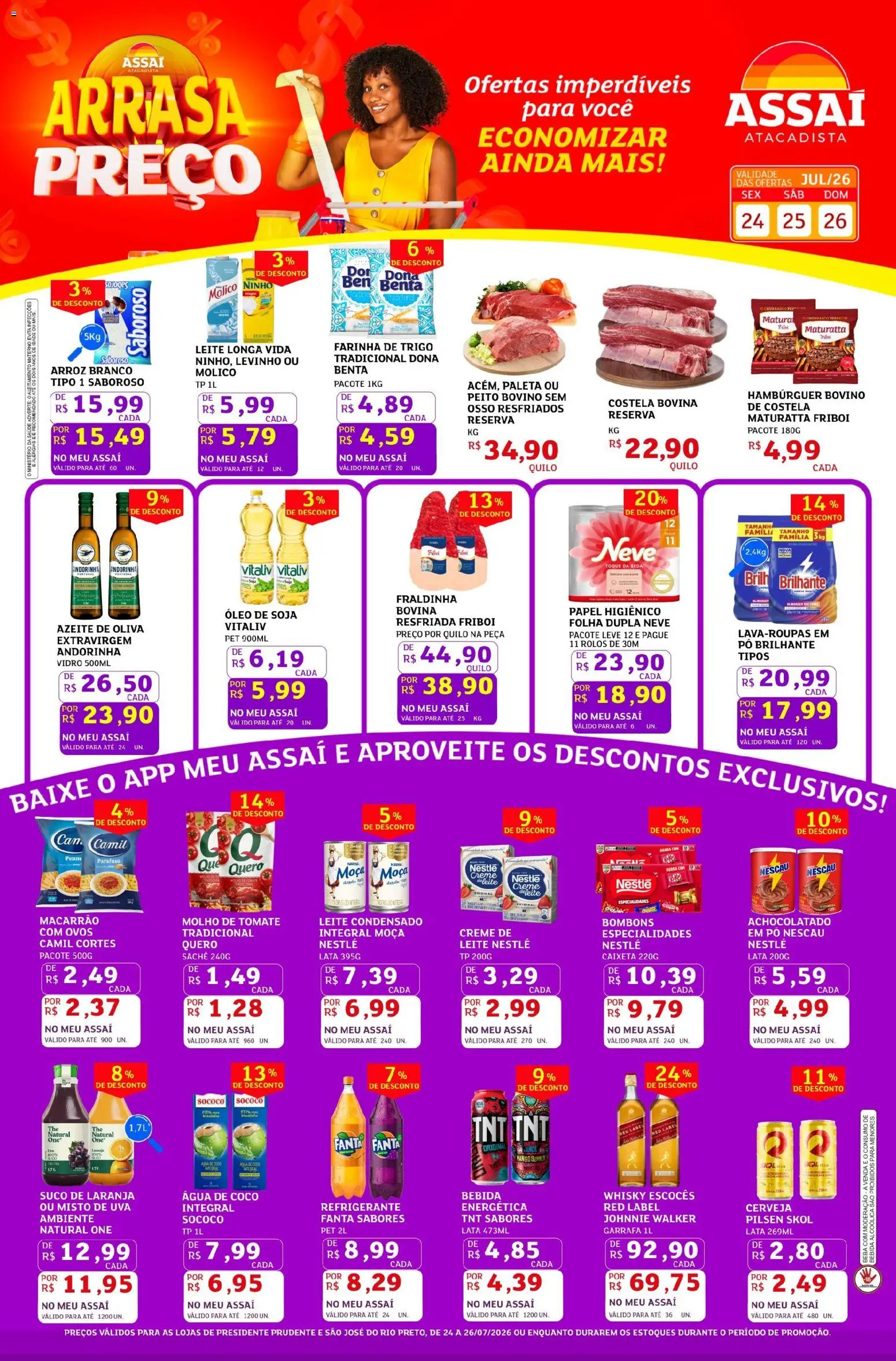 Pré-Visualização do folheto "Assaí Atacadista ofertas - SP" da loja Assaí Atacadista válido a partir de 24/07/2026