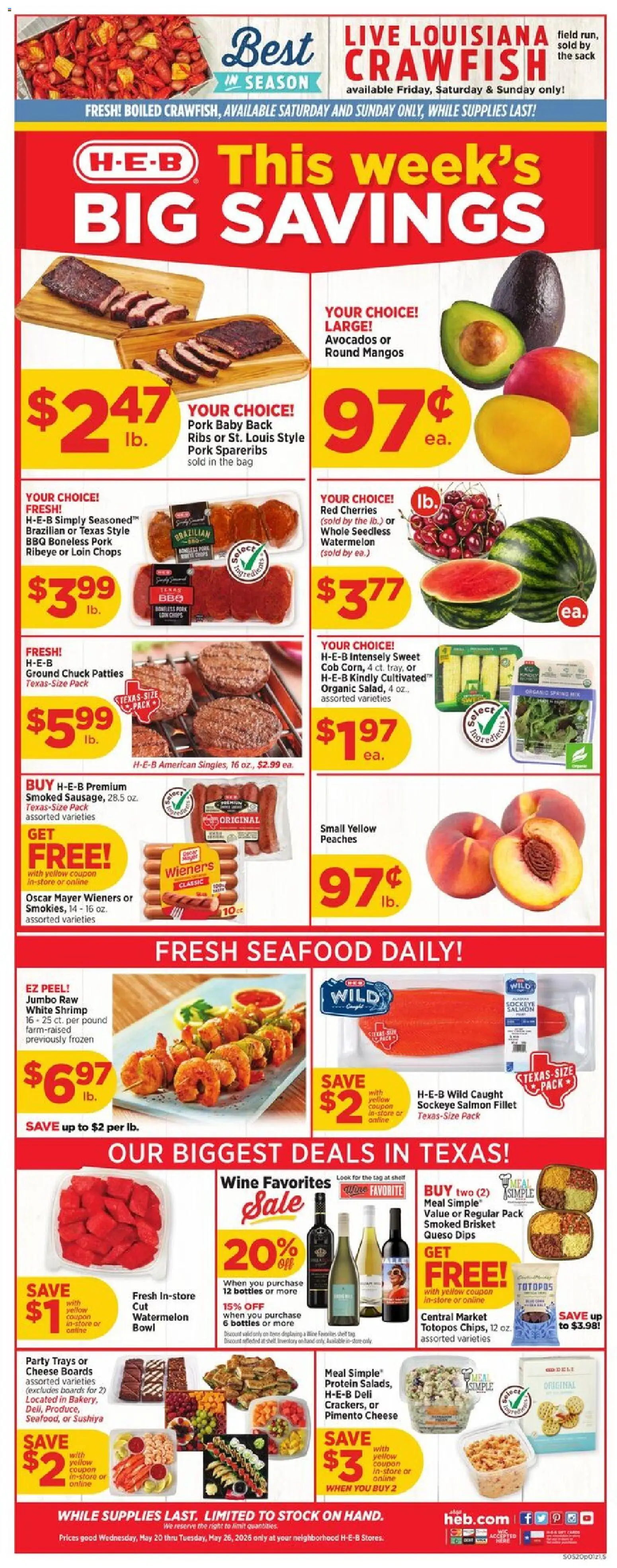 Ad Preview of H-E-B H-E-B Weekly Ad from 05/20/2026