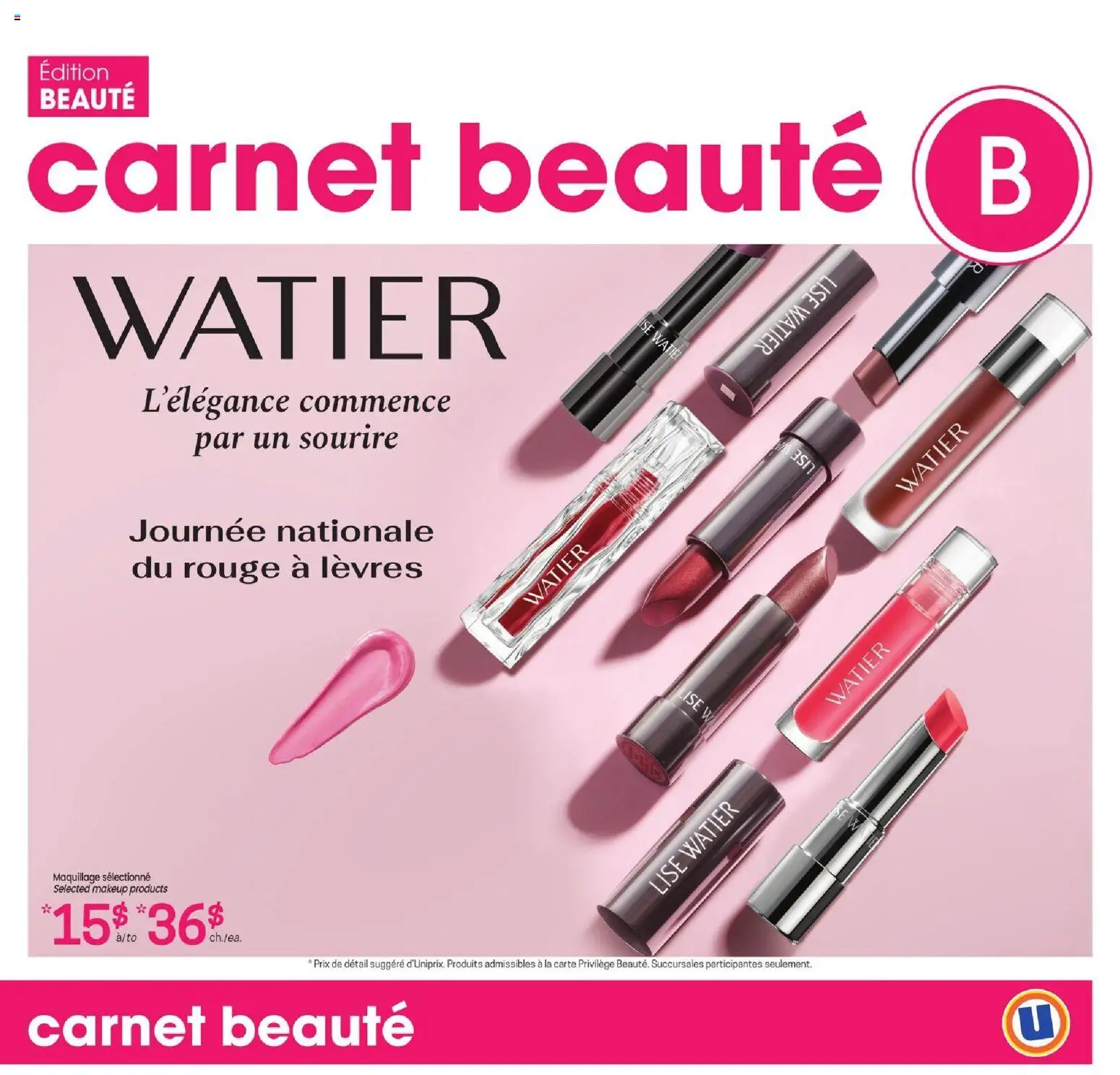 Preview of leaflet Uniprix - Carnet Beauté from shop Uniprix is valid from Jul 23, 2026