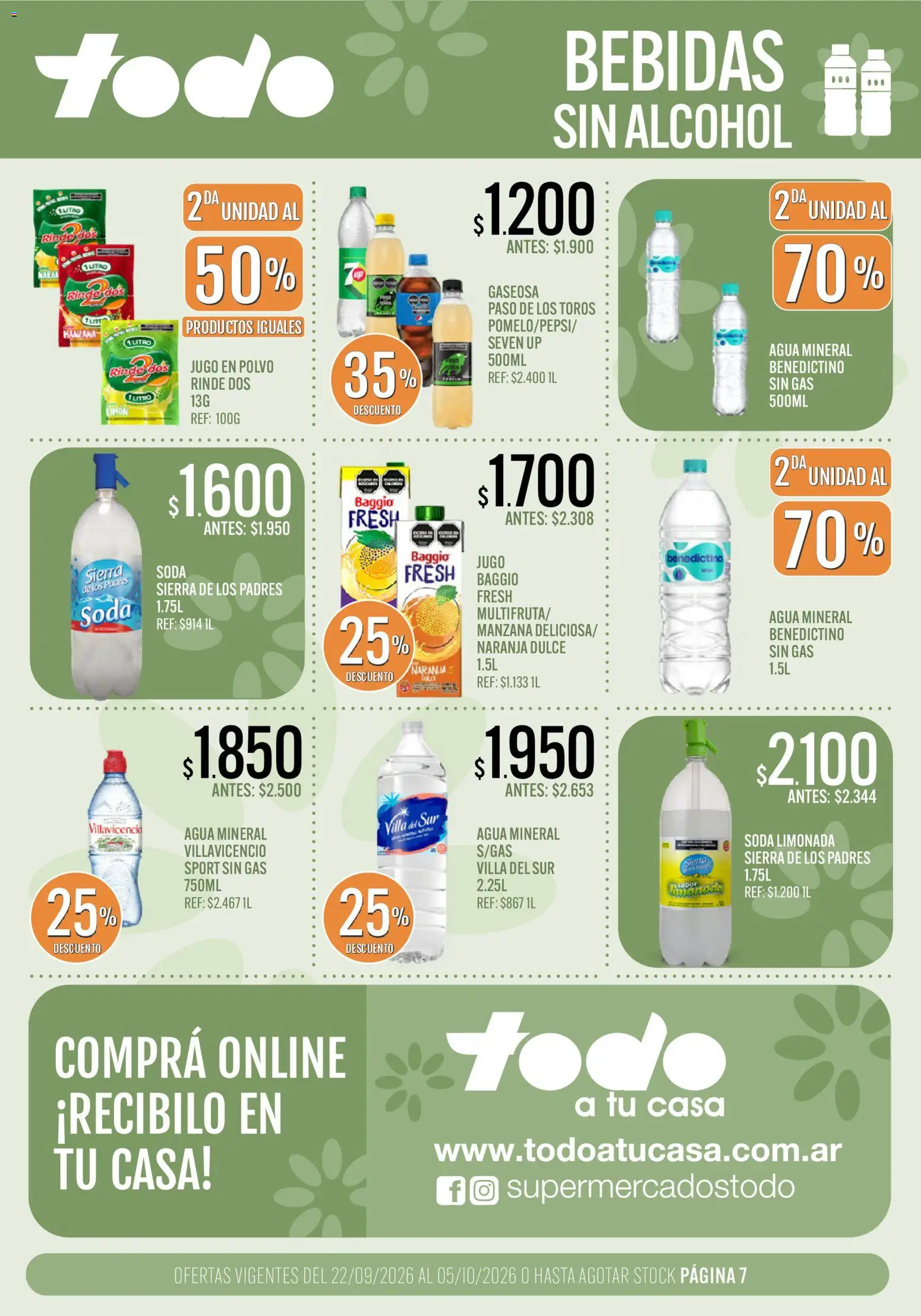 Vista previa del folleto de la tienda Supermercados TODO válido desde el 22/09/2026 