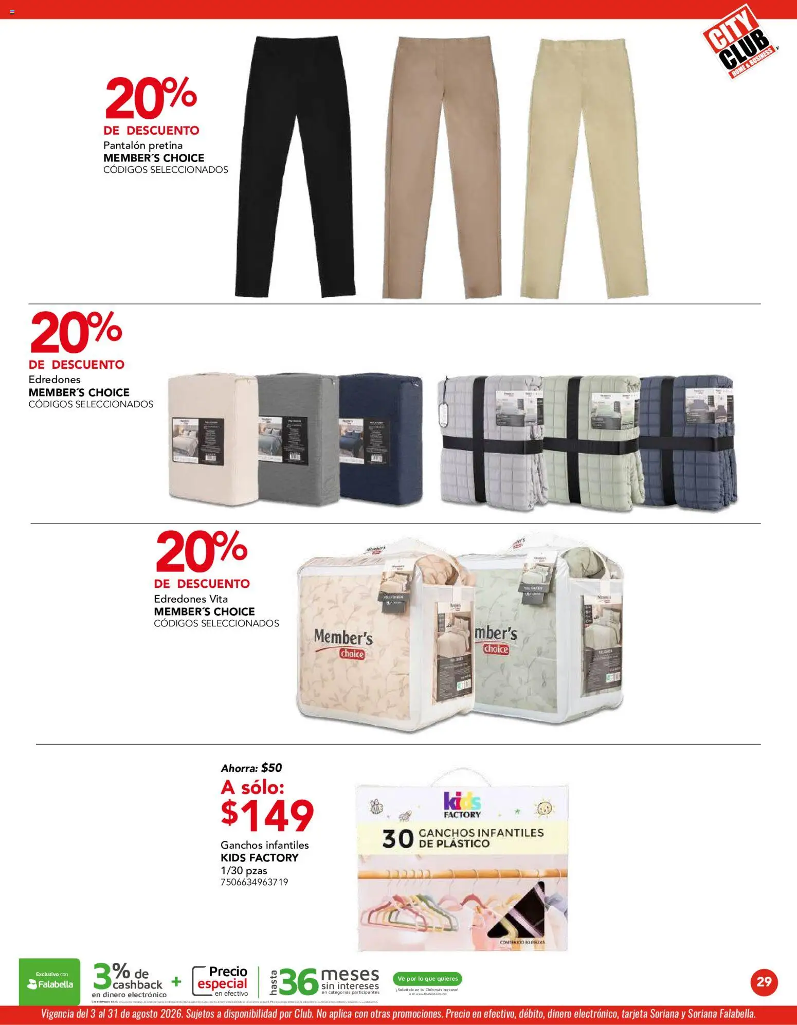 Vista previa las ofertas de la tienda City Club - City Club catálogo desde el 03/08/2026 