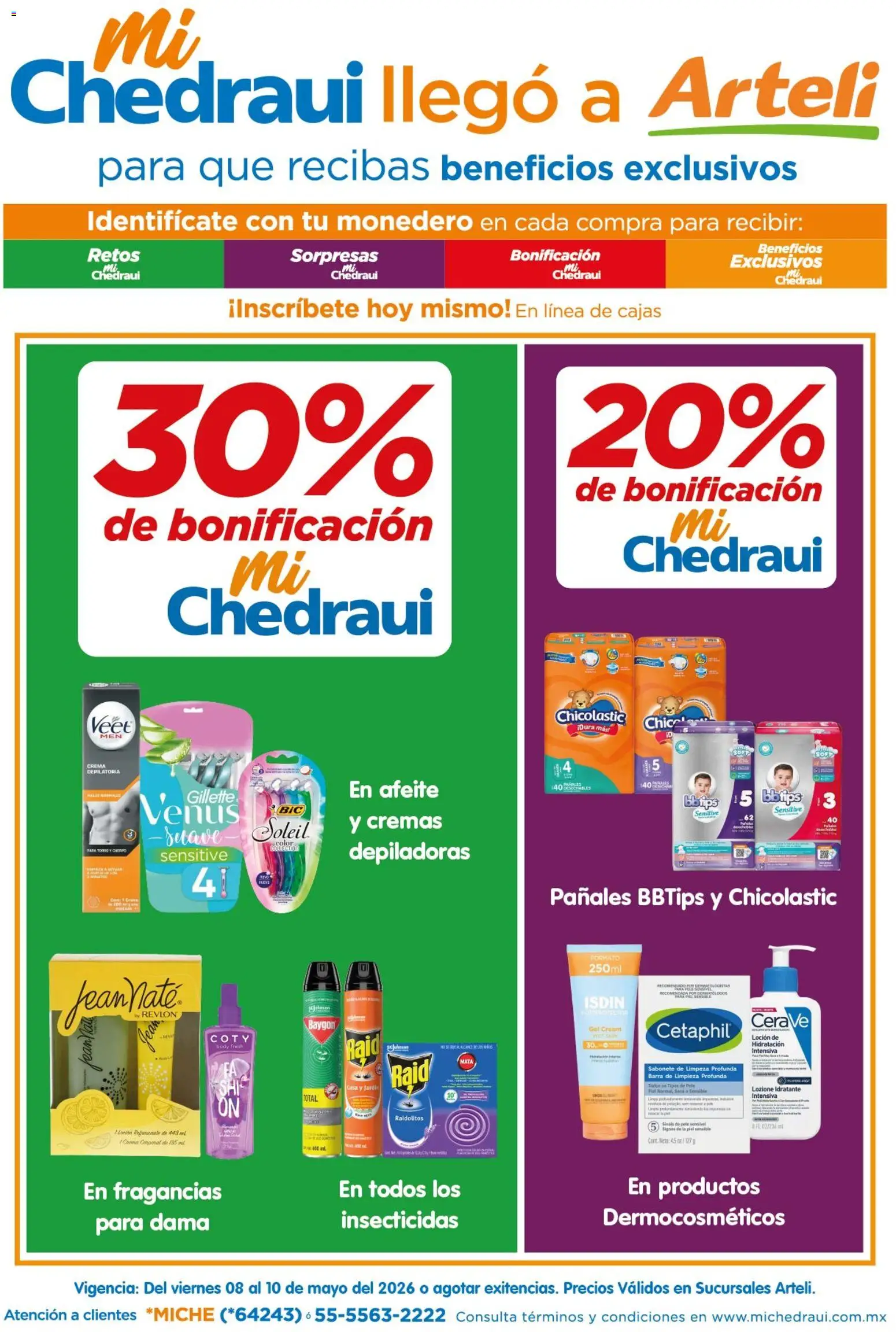 Vista previa las ofertas de la tienda Arteli - Arteli folleto MiChedraui desde el 08/05/2026 