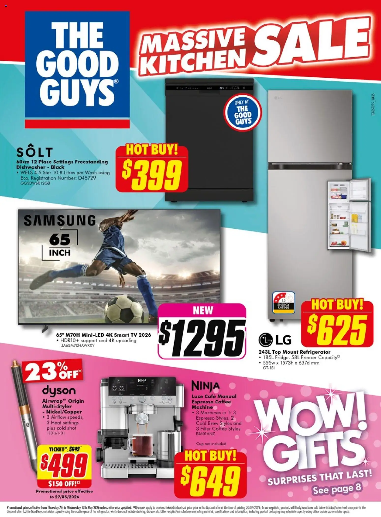 Preview of catalogue The Good Guys catalogue Massive kitchen sale from shop The Good Guys valid 06/05/2026