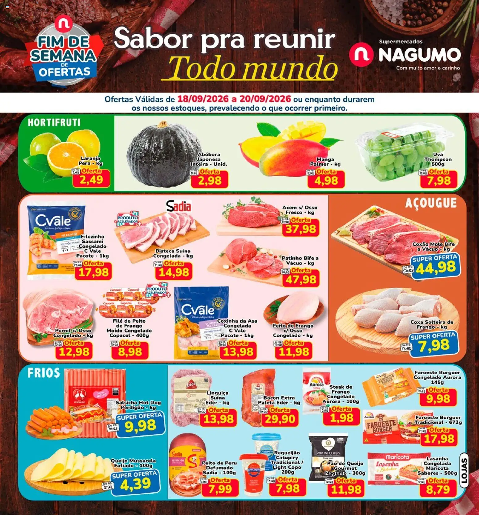 Pré-Visualização do folheto "Nagumo ofertas FDS" da loja Nagumo válido a partir de 18/09/2026