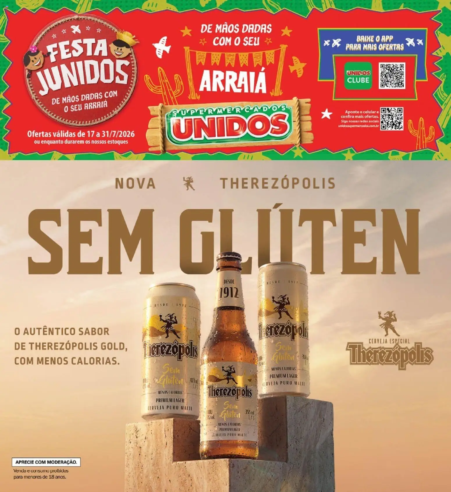 Pré-Visualização do folheto "Supermercados Unidos - Ofertas da semana" da loja Supermercados Unidos válido a partir de 17/07/2026
