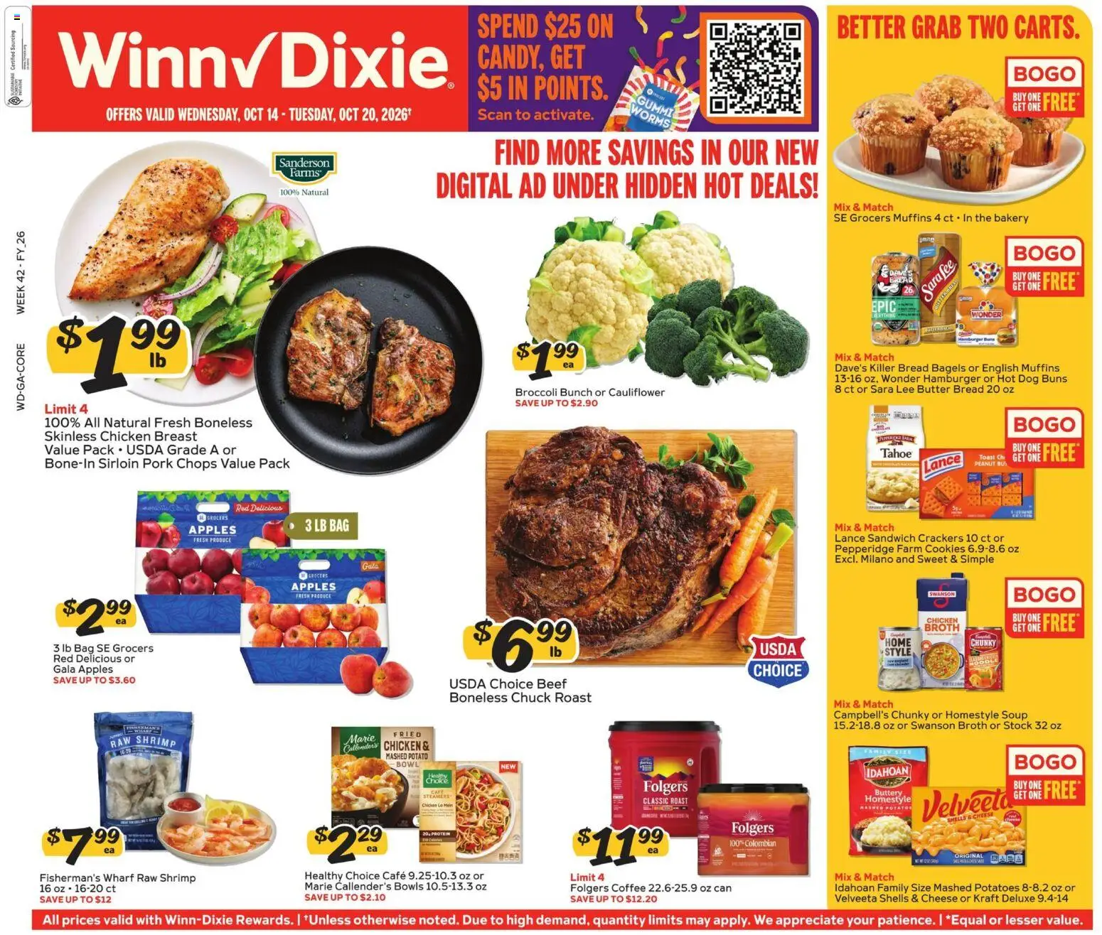Ad Preview of Winn Dixie Winn Dixie Weekly Ad from 10/14/2026