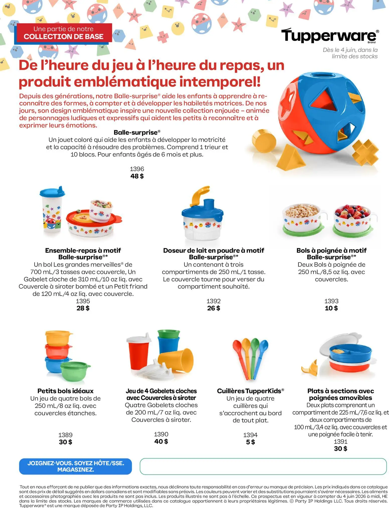 Preview of leaflet Tupperware circulaire - Collection de base from shop Tupperware is valid from Jun 04, 2026